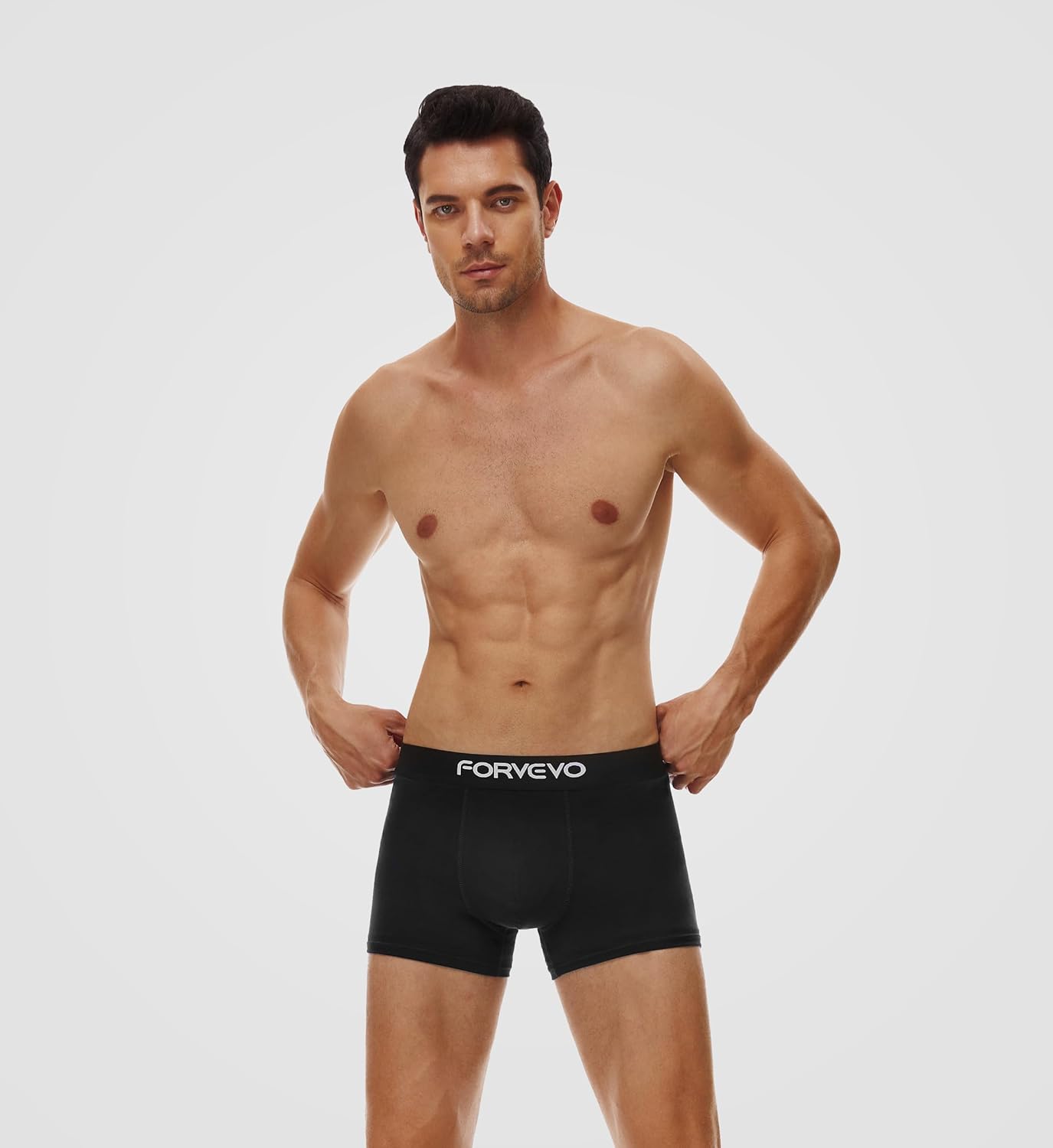 Detalle 2 de FORVEVO 12er Pack Herren-Boxershorts aus Baumwolle (S–4XL) – atmungsaktiv, ohne juckende Etiketten