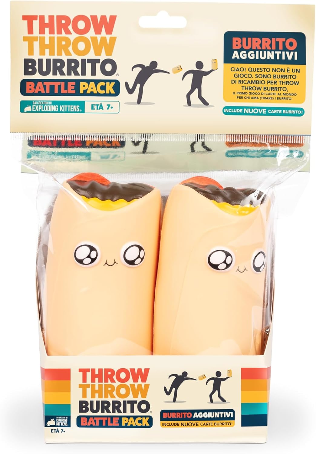 Thumbnail 2 de Asmodee Burrito Battle Pack con 2 Burrito Squishy aggiuntivi per Throw Throw Burrito (edizione in italiano)