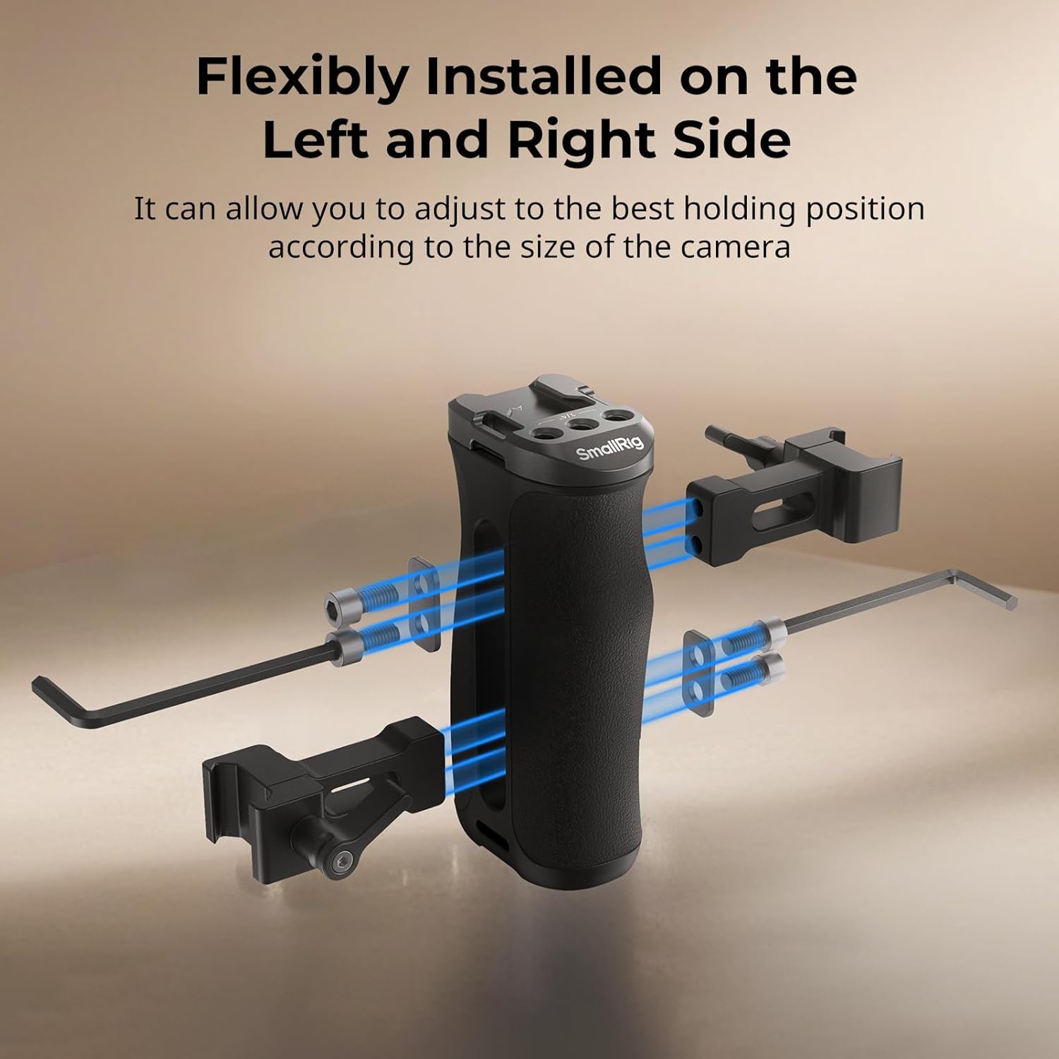 Thumbnail 2 de SMALLRIG Mini NATO Side Handle 4840 – verstellbarer Mini-NATO-Seitengriff mit 1/4“-20-Gewinde und Riemenloch