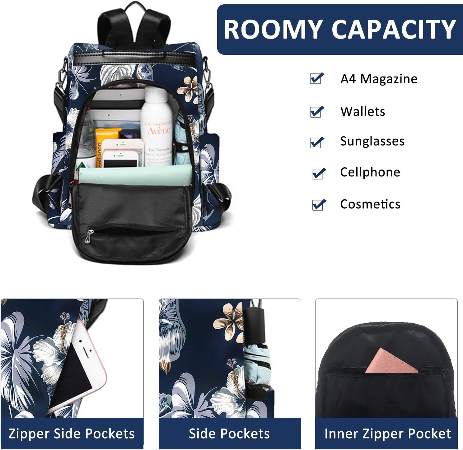 Thumbnail 2 de Fmeida Backpack Anti‑Theft Travel Rucksack