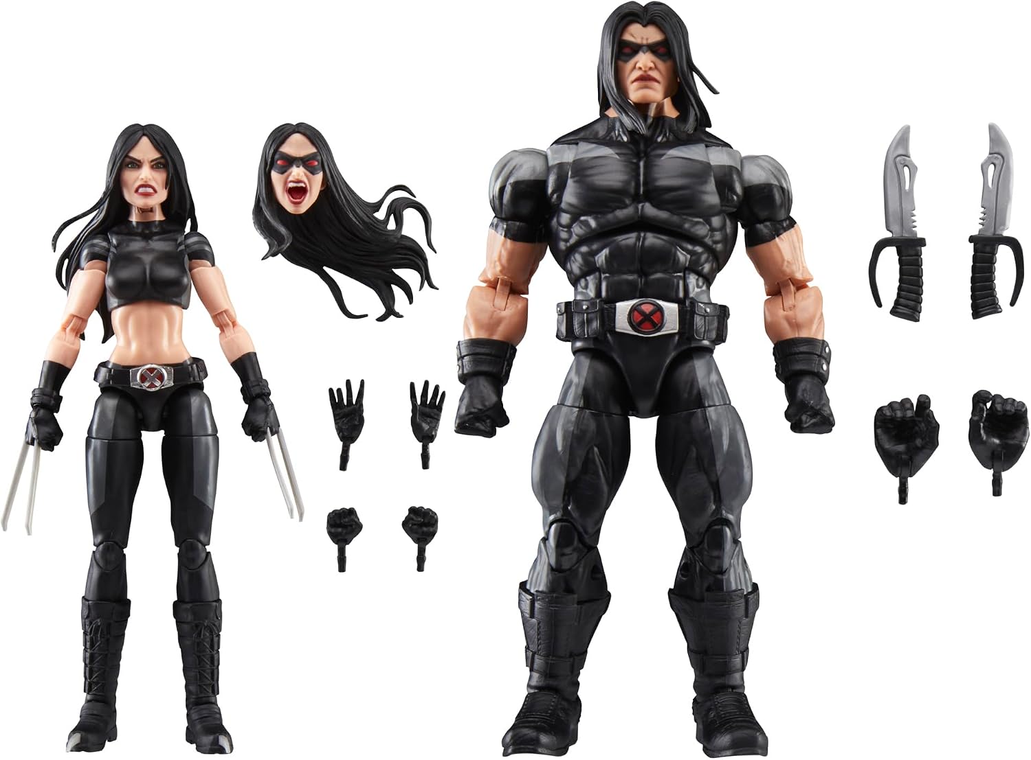 Detalle de Hasbro Marvel Legends X-23 & Warpath 15 cm Pack