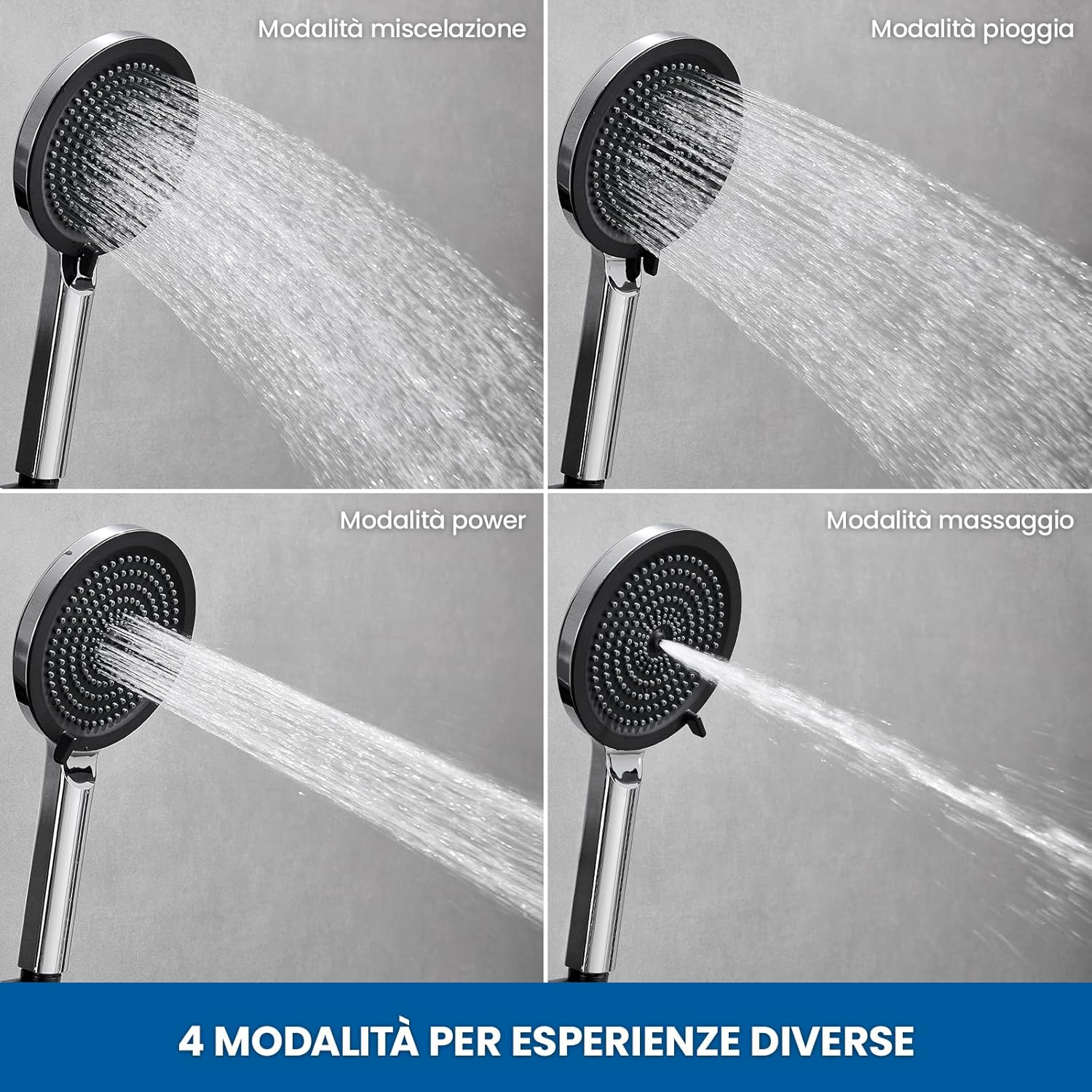 Thumbnail 1 de Auralum Asta Doccia 70 cm con Soffione