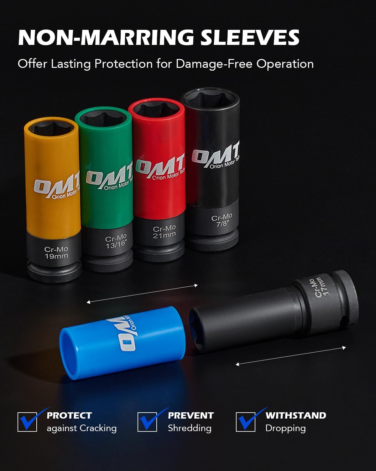 Detalle 2 de Orion Motor Tech 5pc Lug Nut Socket Set 17mm
