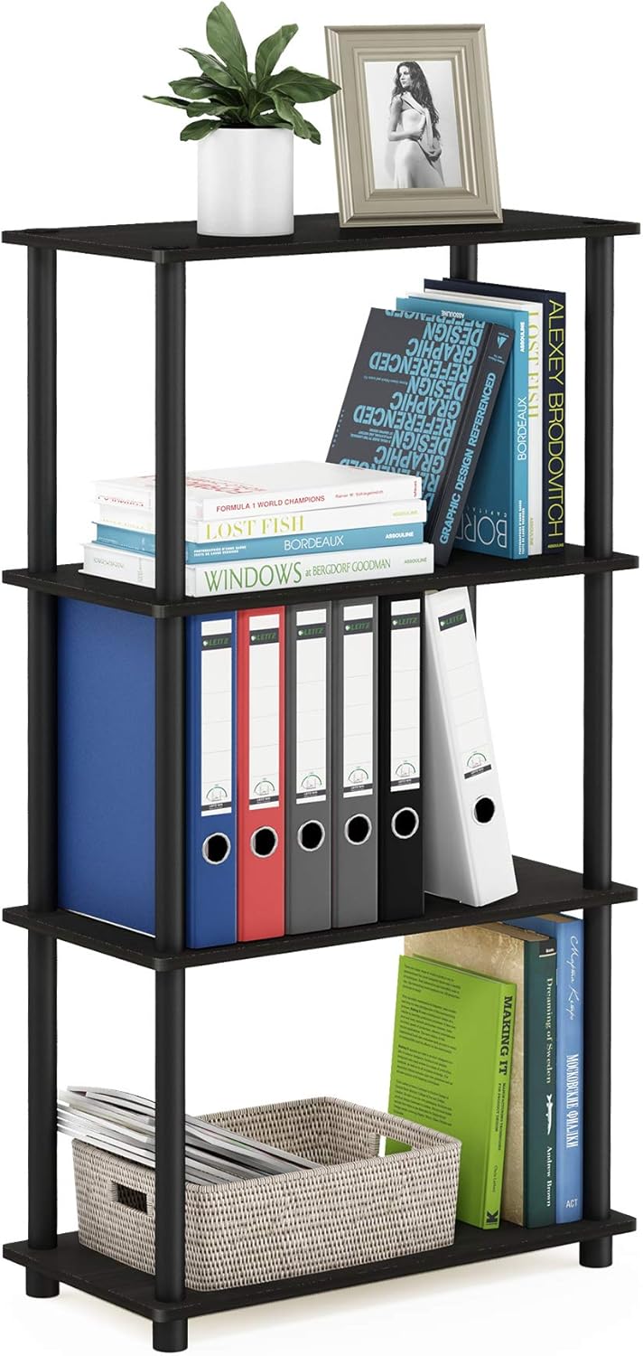 Furinno 4-Tier Turn-N-Tube Shelf 43.25in