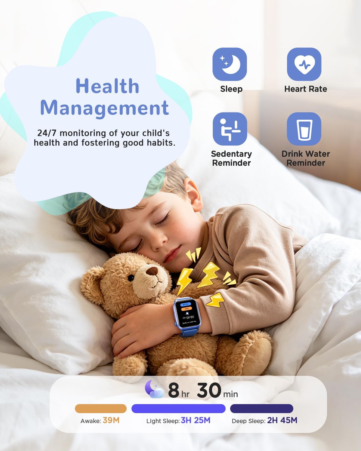 Detalle de RUXINGX Kids Smartwatch 1.52-Inch Display