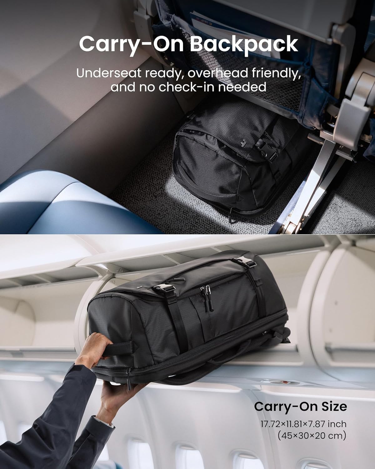 Thumbnail 3 de tomtoc Travel Backpack 28L: TSA-Friendly Cabin Luggage for Quick Airport Access