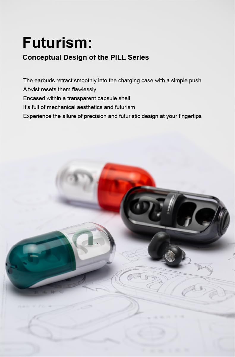 Thumbnail 1 de Moondrop Pill Open Ear Headphones Bluetooth 6.0