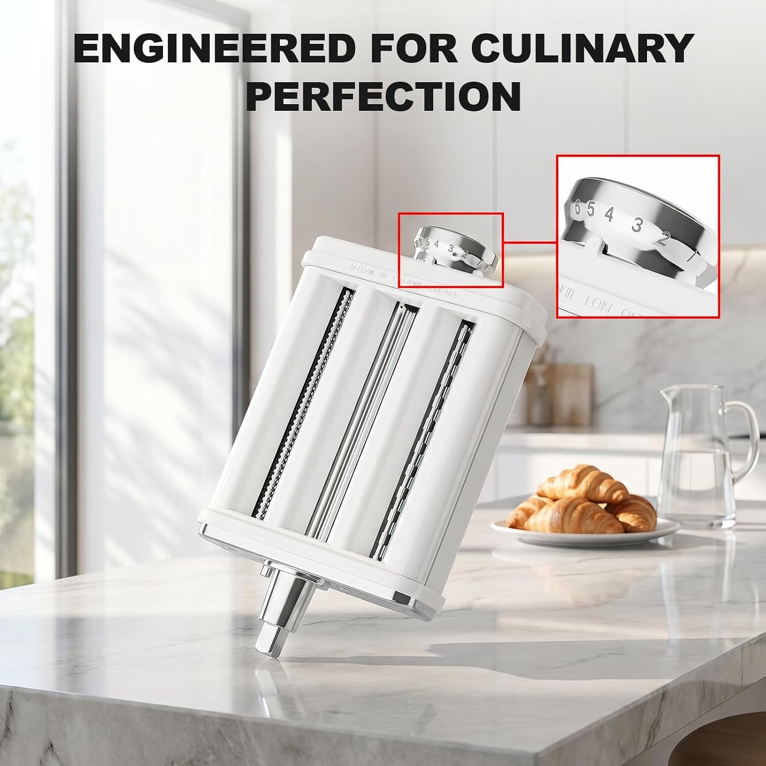 Thumbnail 4 de 3-in-1 Pasta Maker Attachment for KitchenAid Mixers
