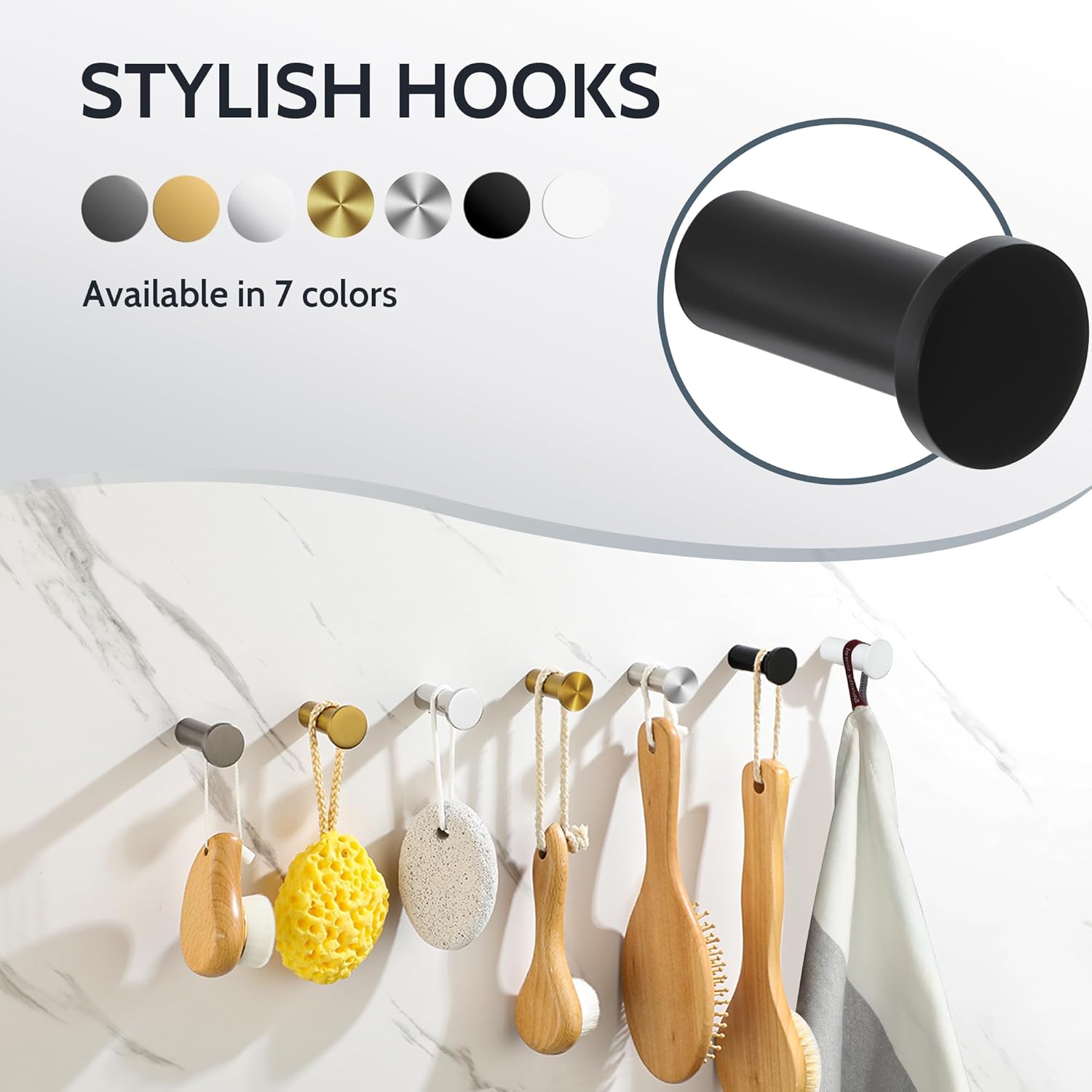 Thumbnail 5 de SAYAYO coat hooks 4 pack 15kg capacity