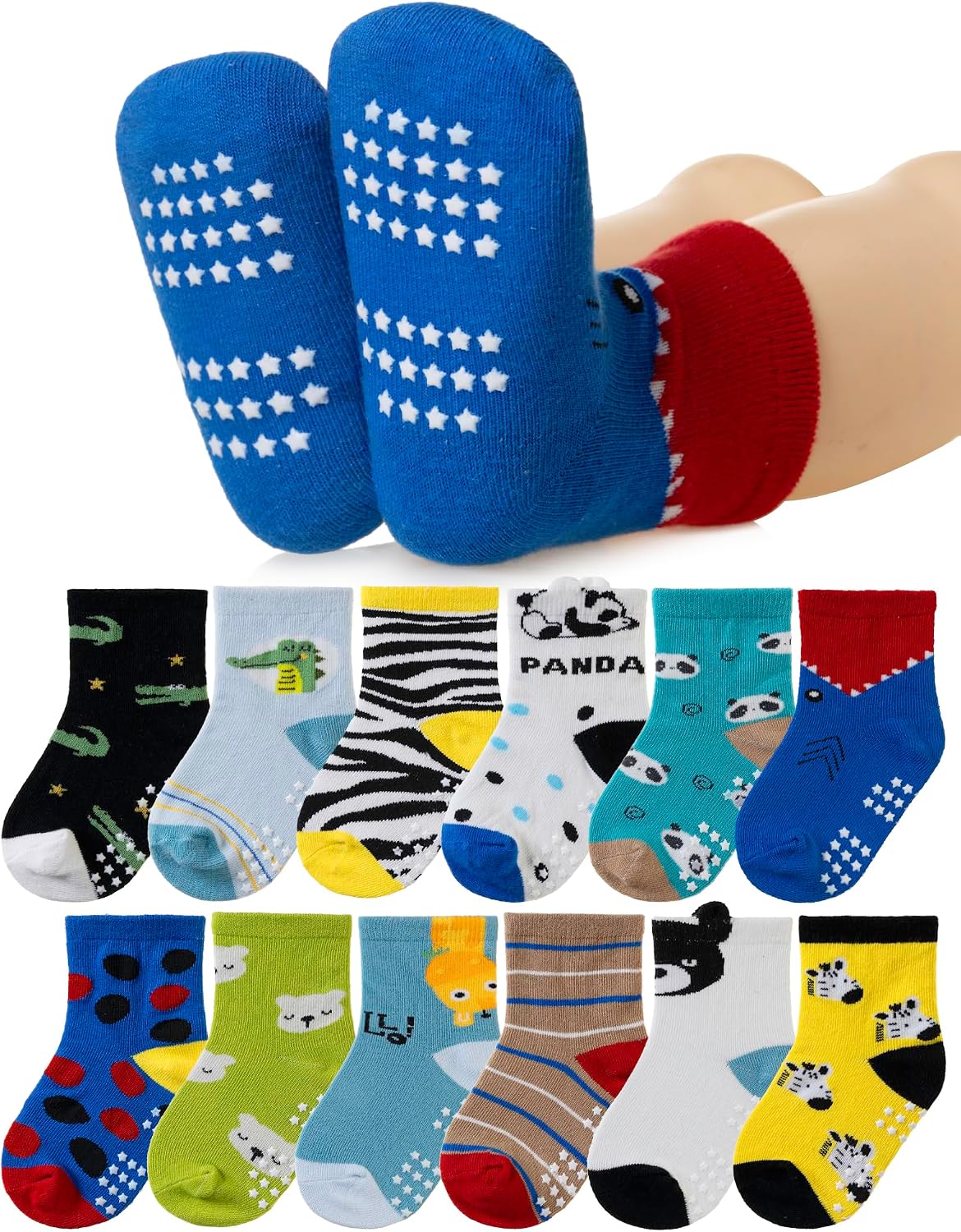 Detalle de SEEYAN Baby Socks Non Slip 3 Sizes