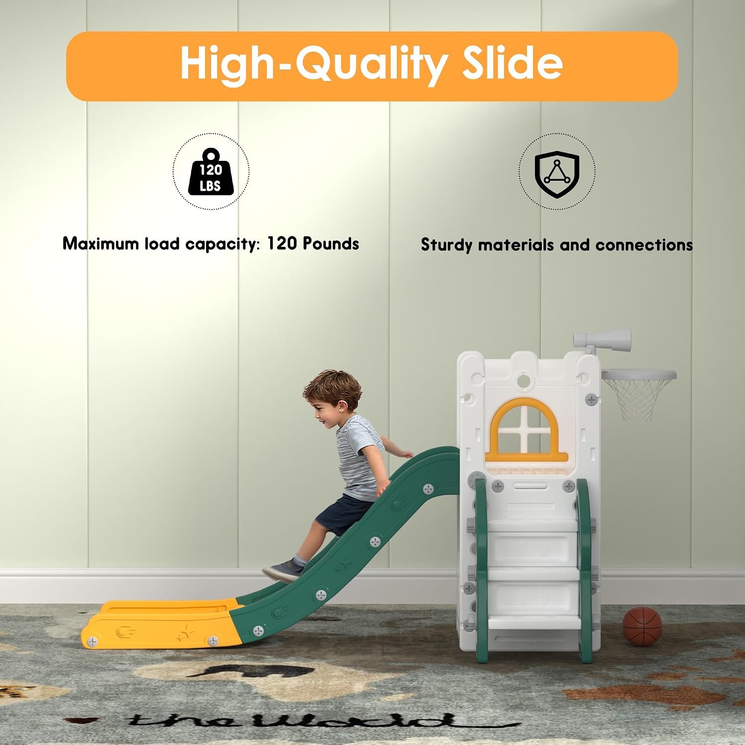 Thumbnail 4 de LulliSpace 6-in-1 Toddler Slide 6 Features