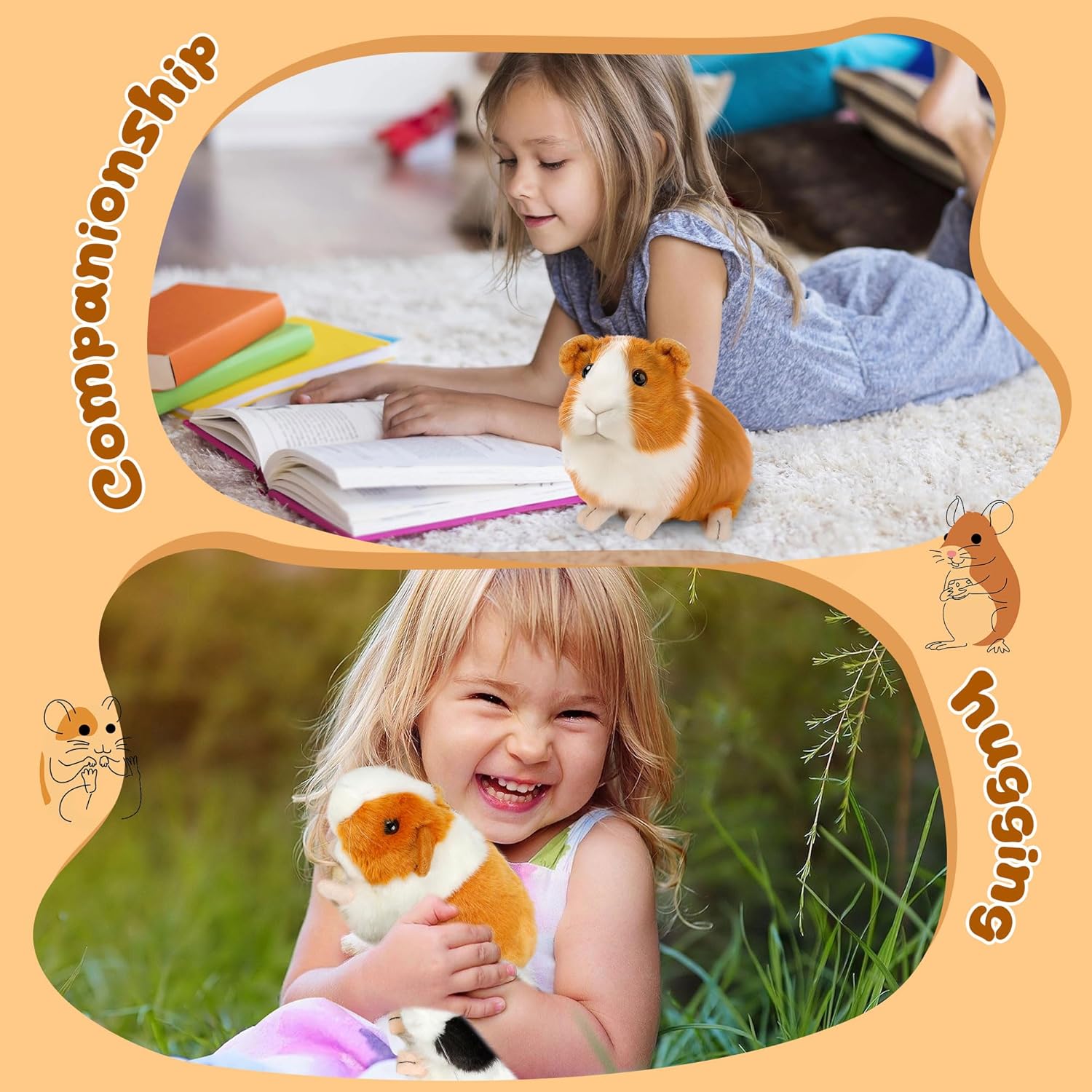 Thumbnail 4 de SHINELINE Meerschweinchen Kuscheltier 2er Set