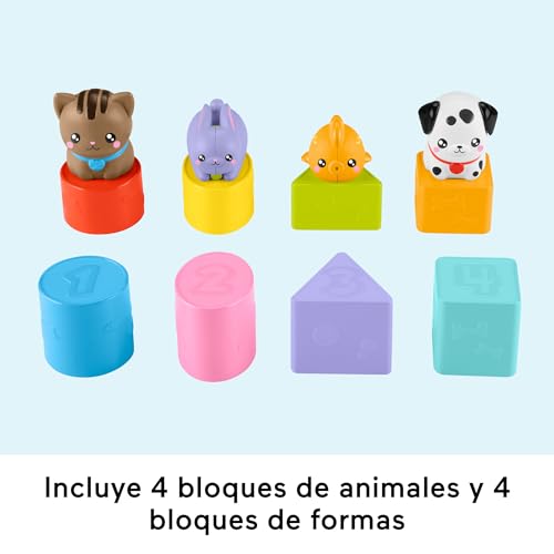 Detalle de Fisher-Price FP Pets Transportín Clasifica y Guarda: juguete de clasificación de formas para bebés desde 6 meses