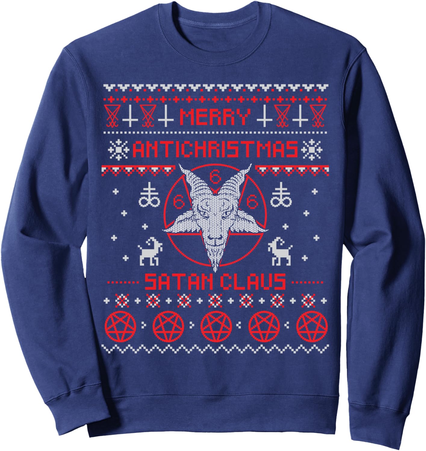 Thumbnail 2 de Joyeux Antichristmas Sweatshirt Pentagram