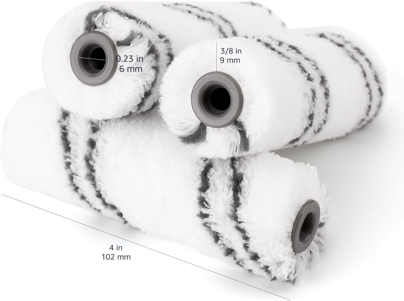 Thumbnail 5 de Amazon Basics Microfiber Paint Roller Covers 4" 24-pack 🖌