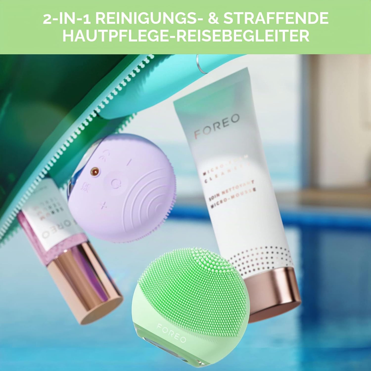 Detalle 2 de FOREO LUNA 4 go Gesichtsreinigungsbürste Pistachio