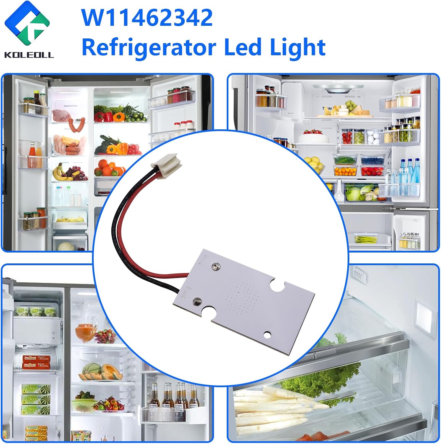 Thumbnail 6 de KOLEOLL W11462342 Refrigerator LED Light Replacement for Select Whirlpool Models
