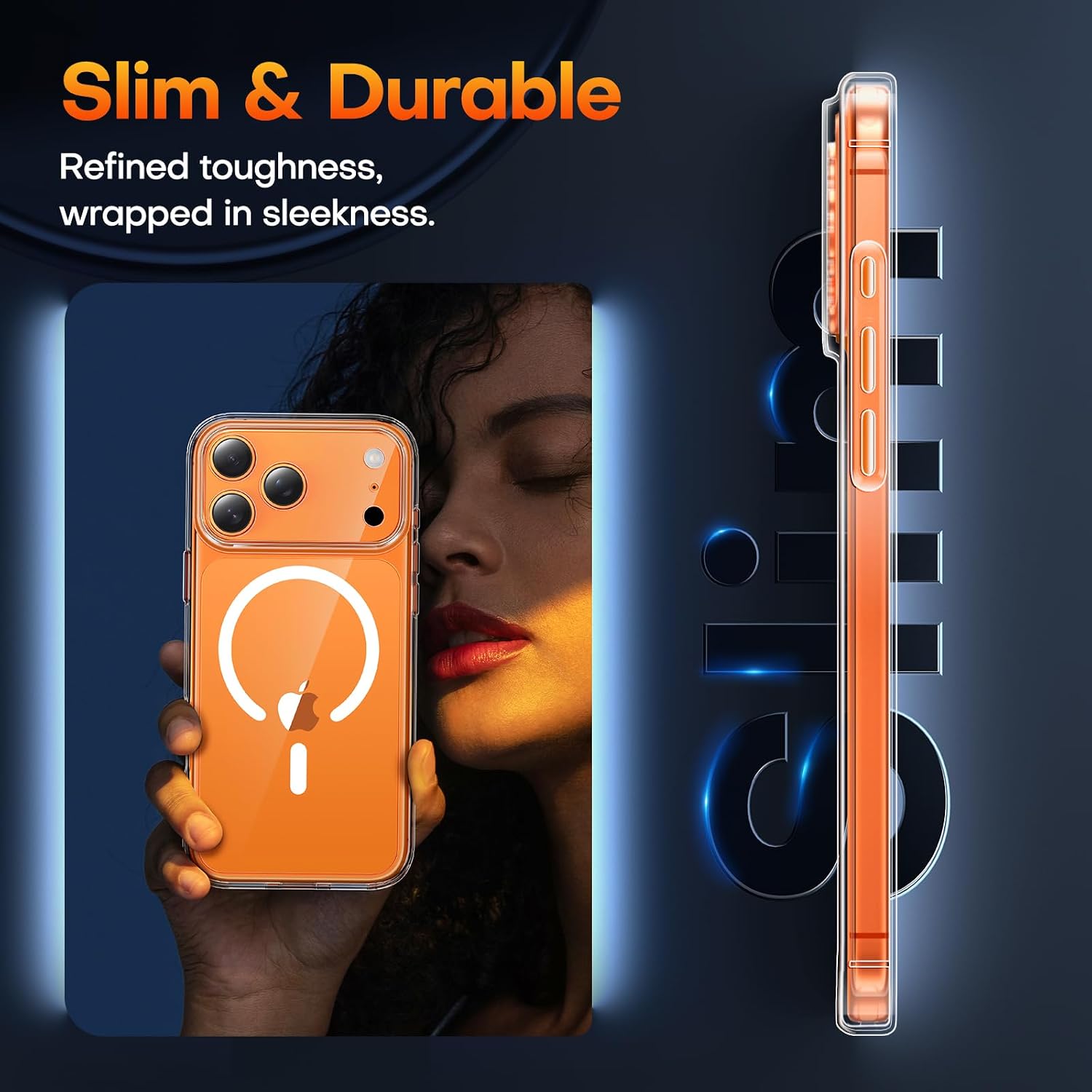 Thumbnail 3 de TAURI iPhone 17 Pro clear slim case 6.3 inch