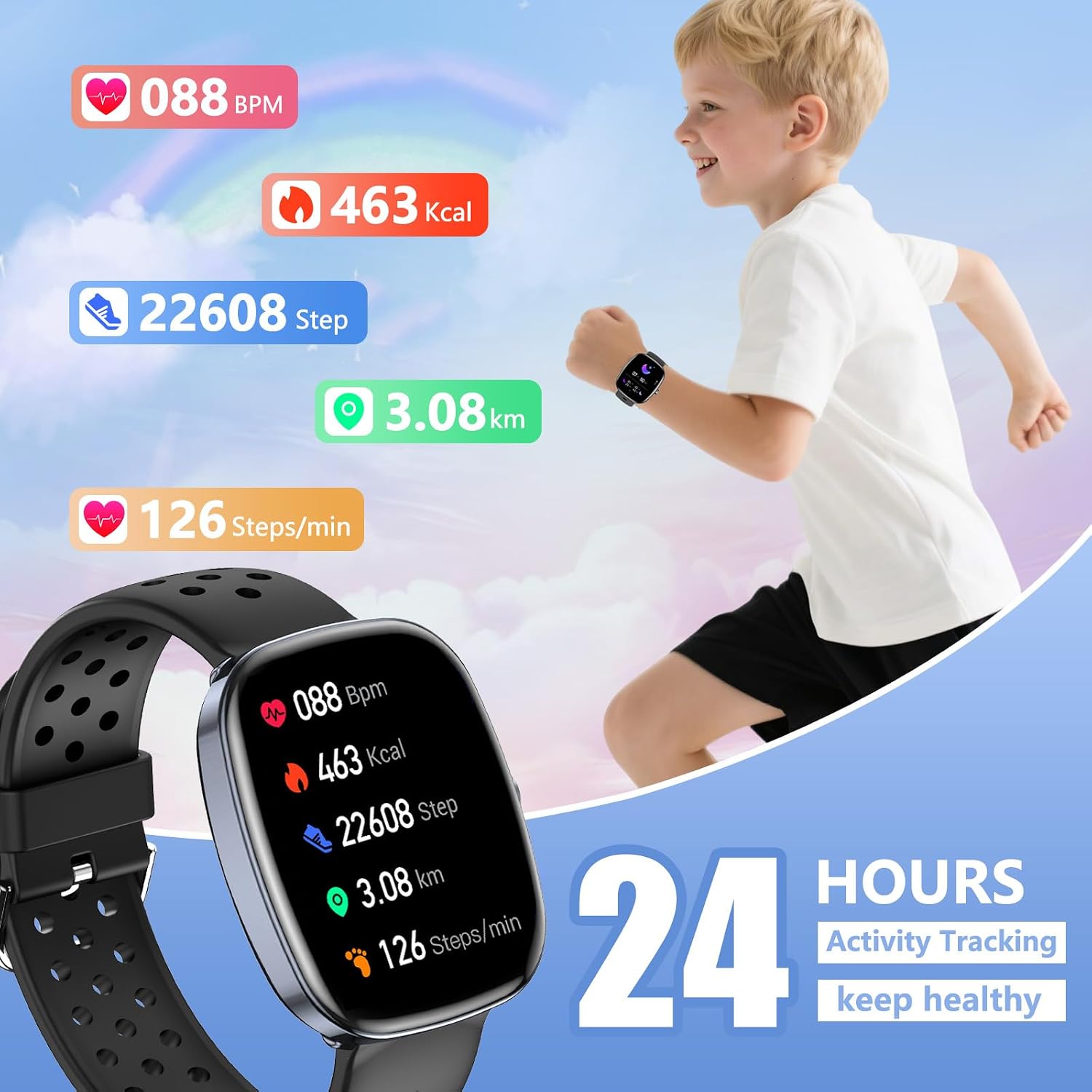 Thumbnail 4 de Tynggko Kids Smart Watch 100 modes