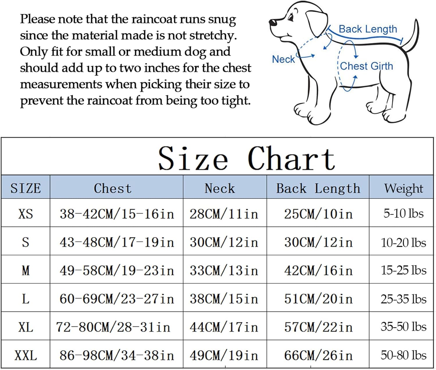 Thumbnail 3 de Morezi Dog Zip-Up Raincoat with Removable Hood and Reflective Buttons (Light Green) – Rain/water resistant for small to medium dogs