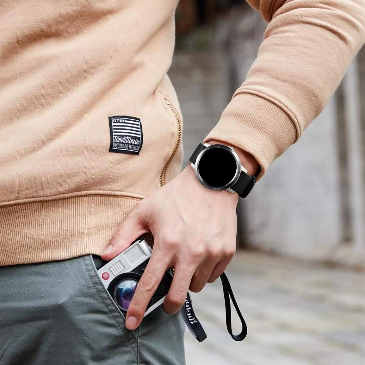 Thumbnail 4 de Vobafe 20mm strap for Garmin Vivoactive 3 watch