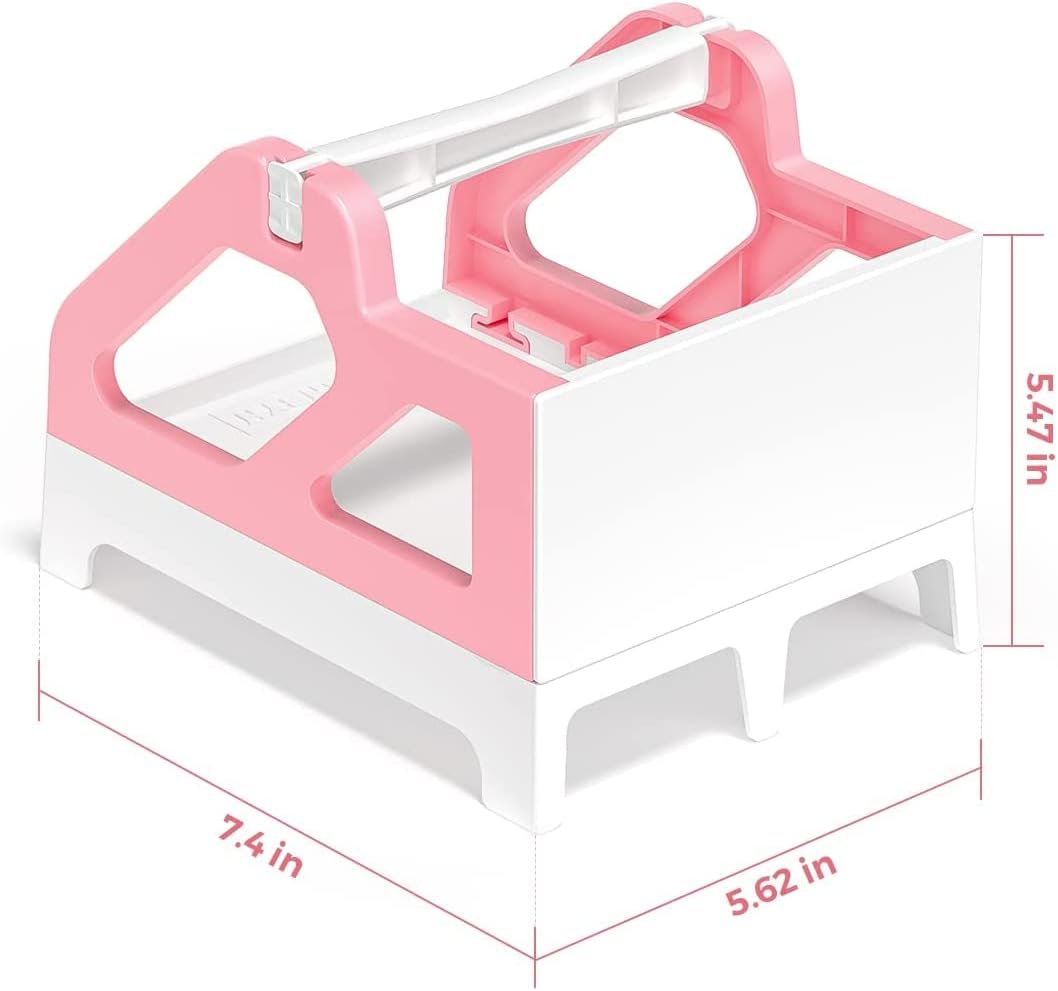 Detalle de MUNBYN ILH01 Label Holder for Rolls & Fan-Fold Thermal Labels, Pink