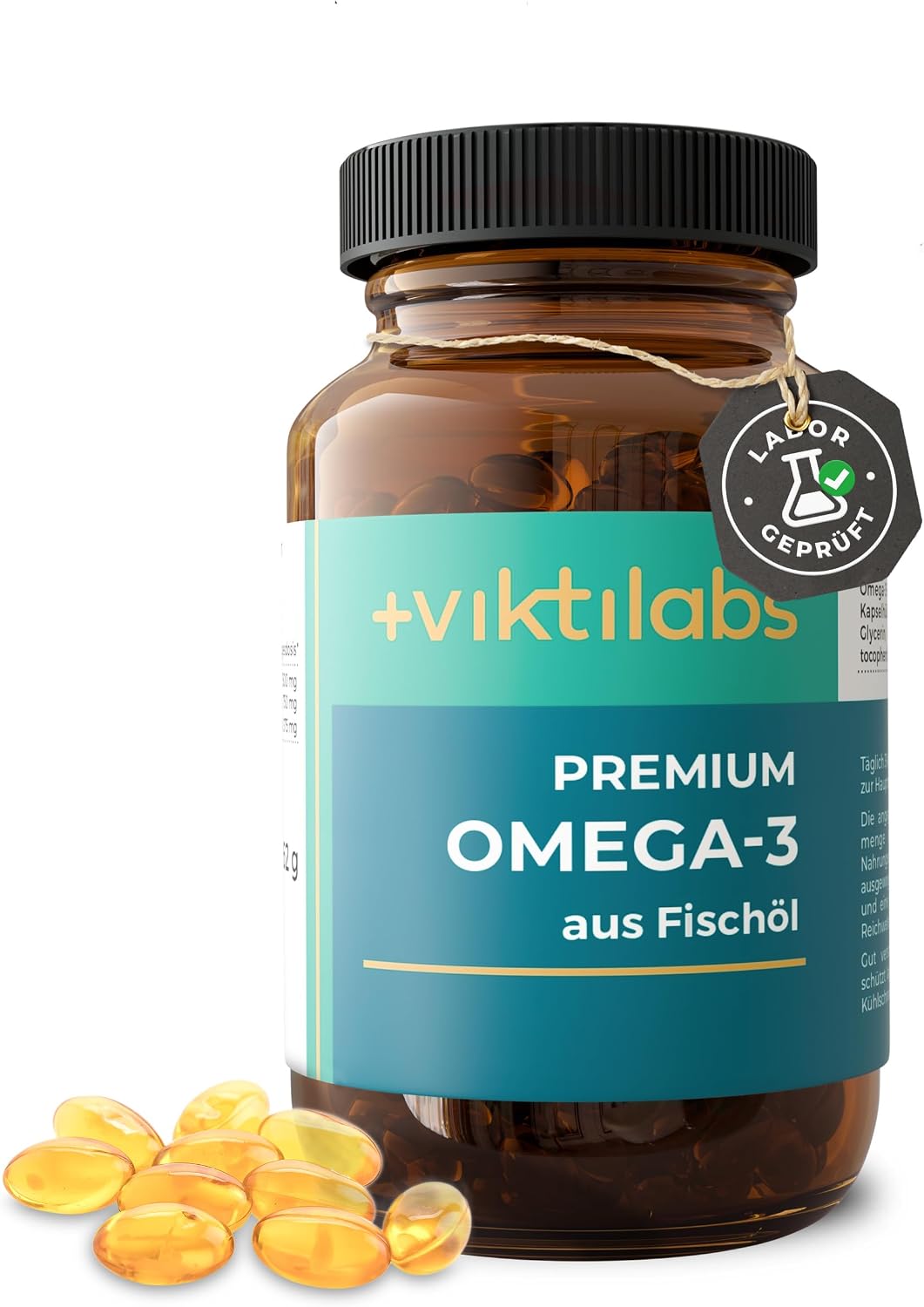 Detalle 2 de Premium Omega‑3 Fischöl Kapseln 3er-Pack