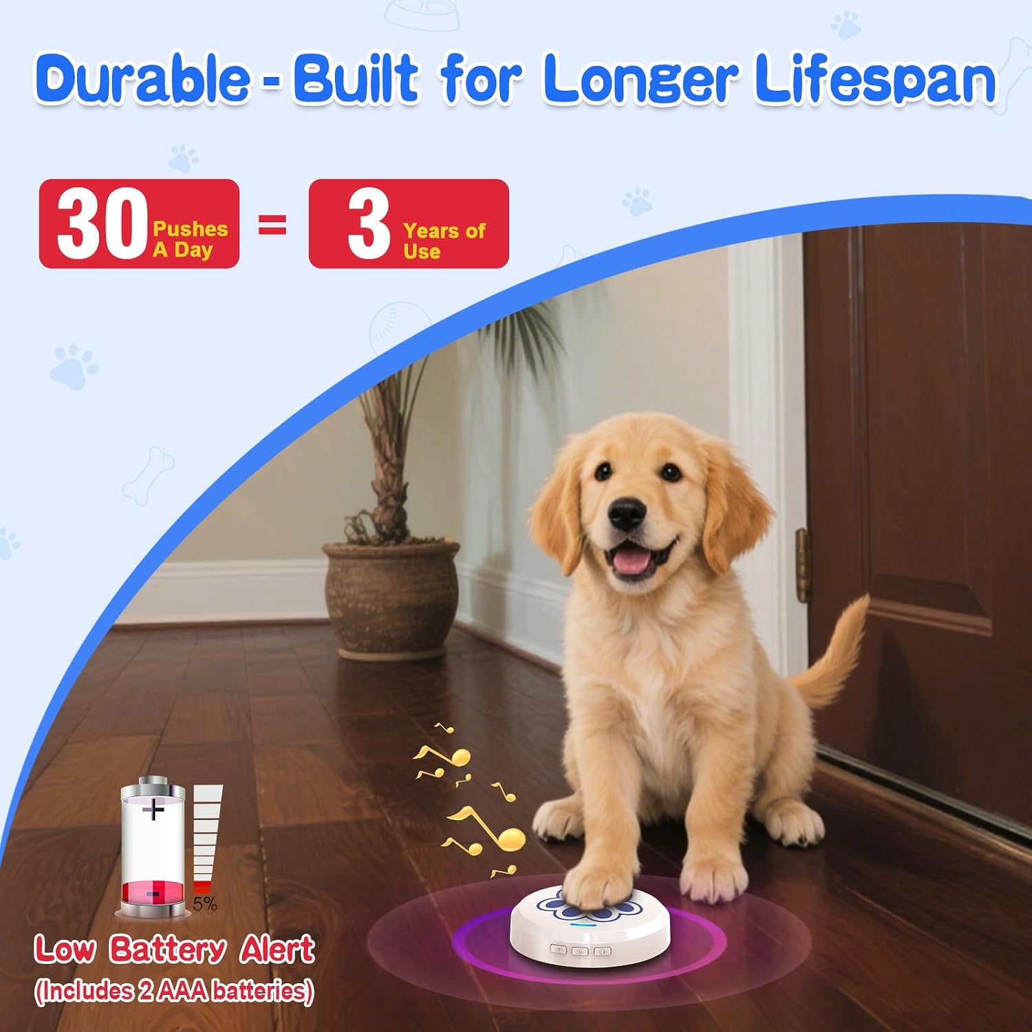 Thumbnail 6 de ChunHee Smart Dog Bells 28 Ringtones 0-115dB