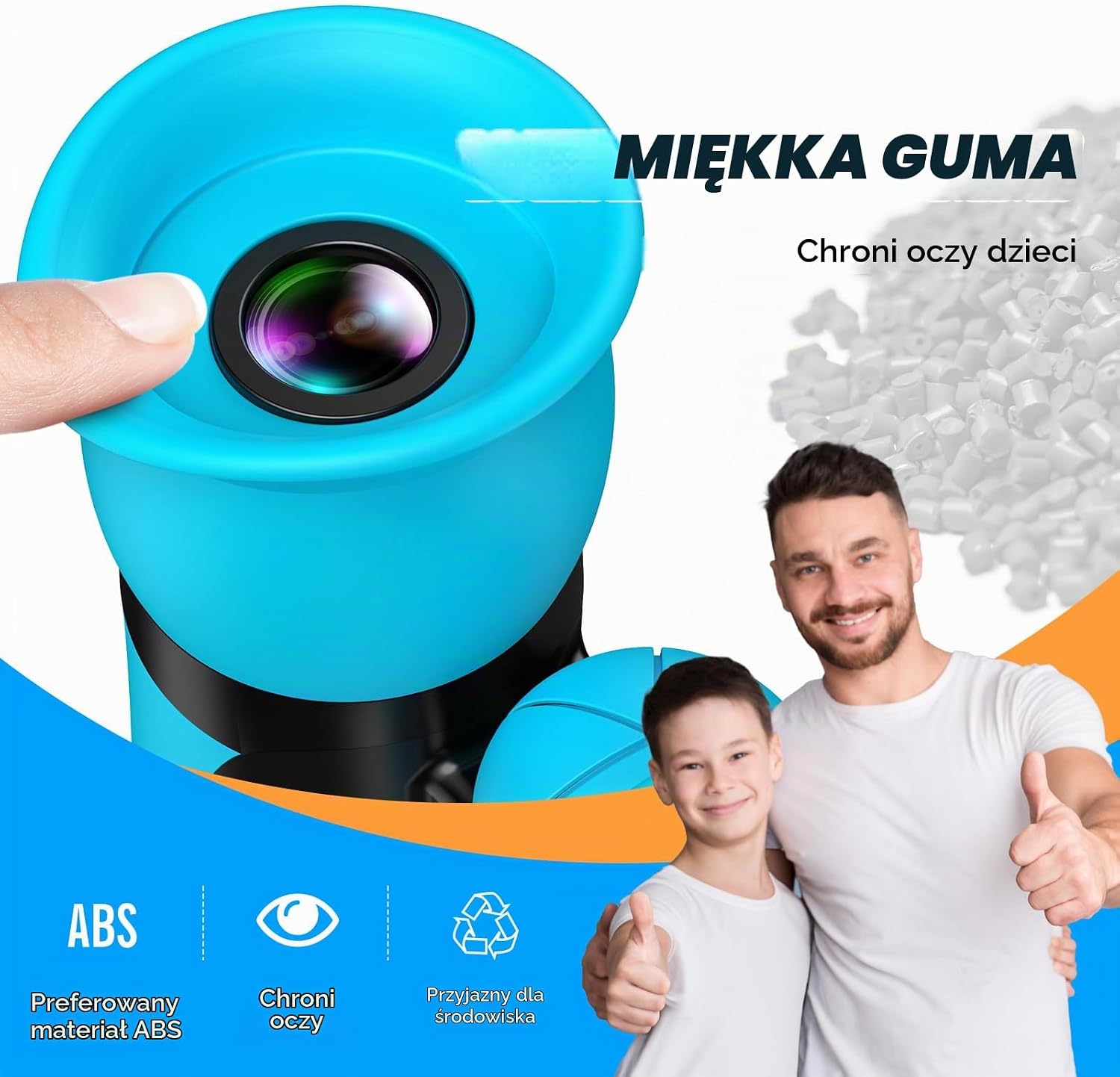 Detalle de Anginne 1 – lornetka dla dzieci 8x21 z przewodnikiem po ptakach