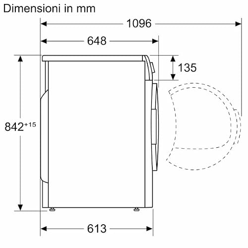 Thumbnail 11 de Bosch WTH85218II Serie 4: asciugatrice a pompa di calore da 8 kg, Bianco
