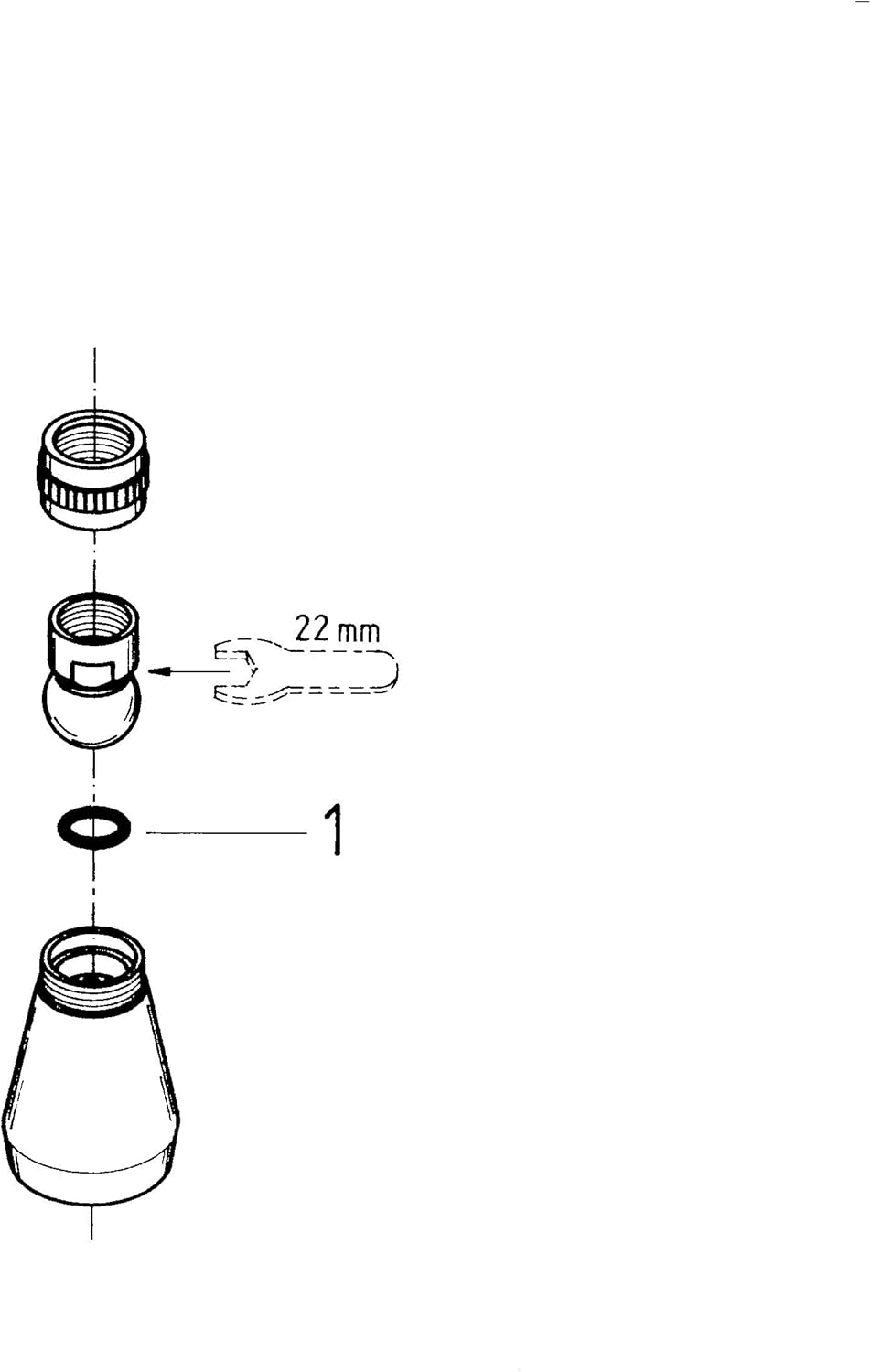 Thumbnail 2 de GROHE 28094000 Relexa Plus 50 Douche de tête — 1 jet, Argent