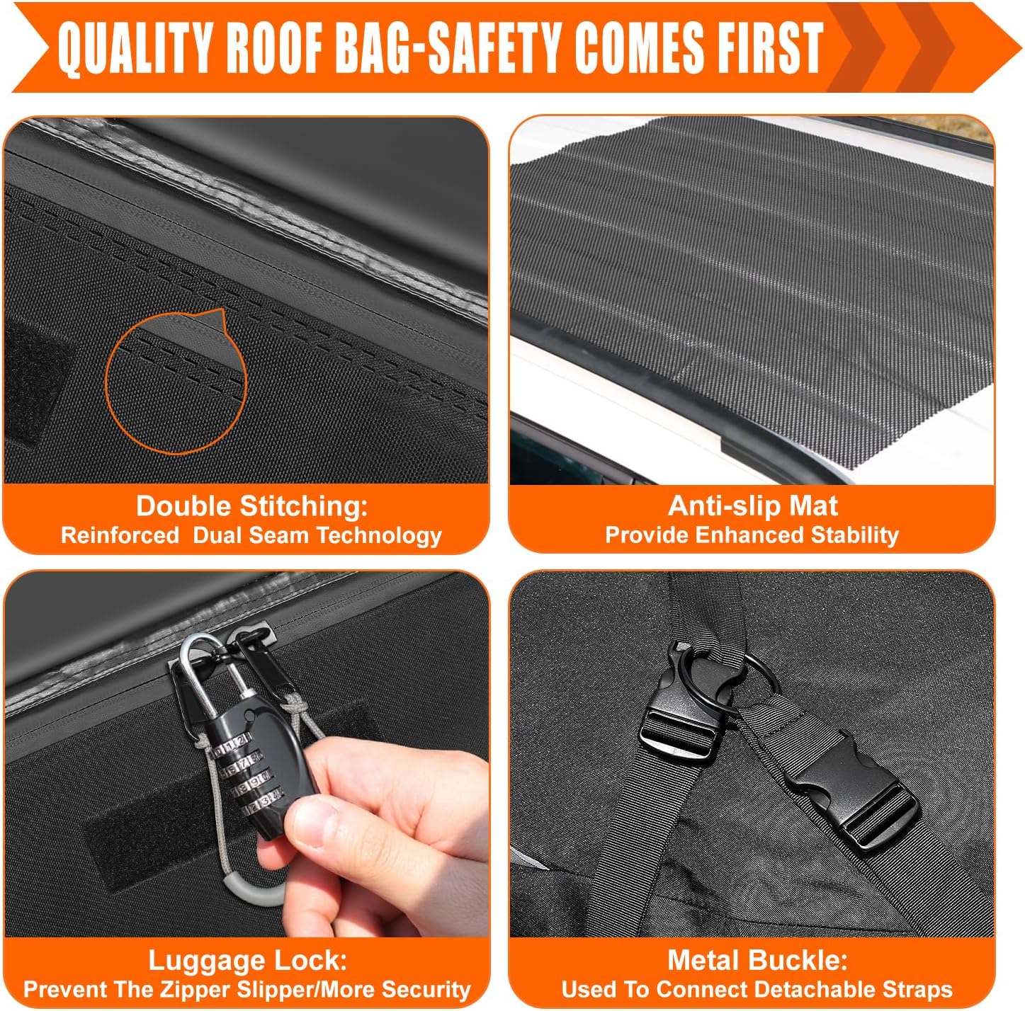Thumbnail 4 de Sailnovo Rooftop Cargo Carrier 20 cu ft