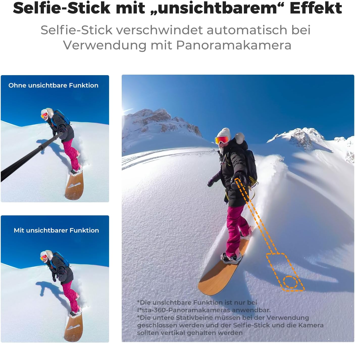 Thumbnail 3 de K&F CONCEPT MS21 Selfie Stick Stativ 120 cm