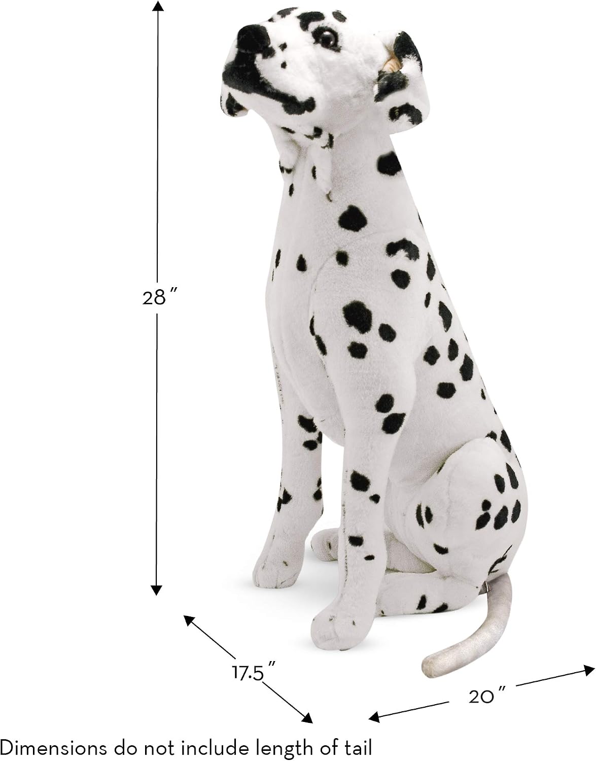Detalle de Melissa & Doug Dalmatian stuffed animal, over 2 feet tall