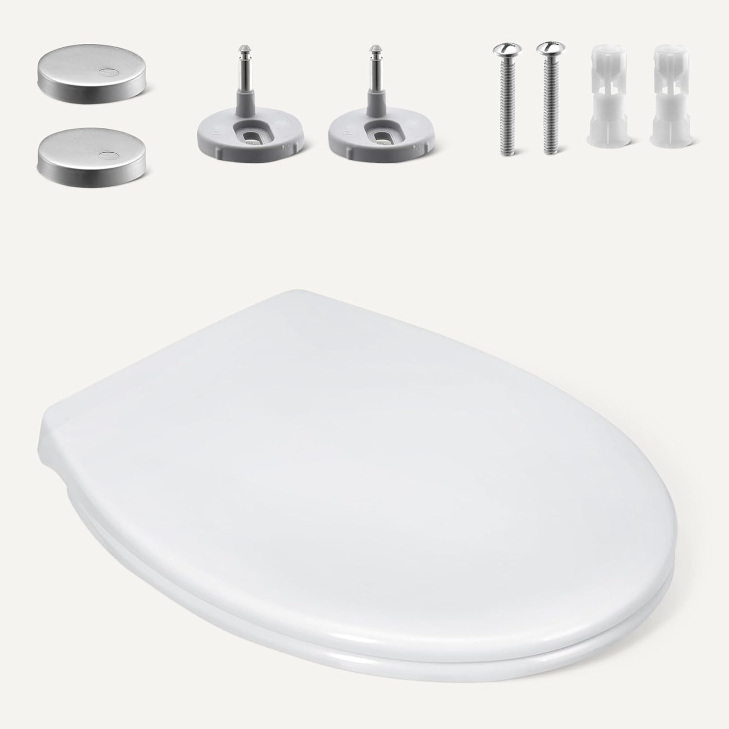 Thumbnail 3 de Amazon Basics Siège WC Ovale Familial avec Anneau Amovible pour Enfant – Ajustable, fermeture en douceur, blanc porcelaine