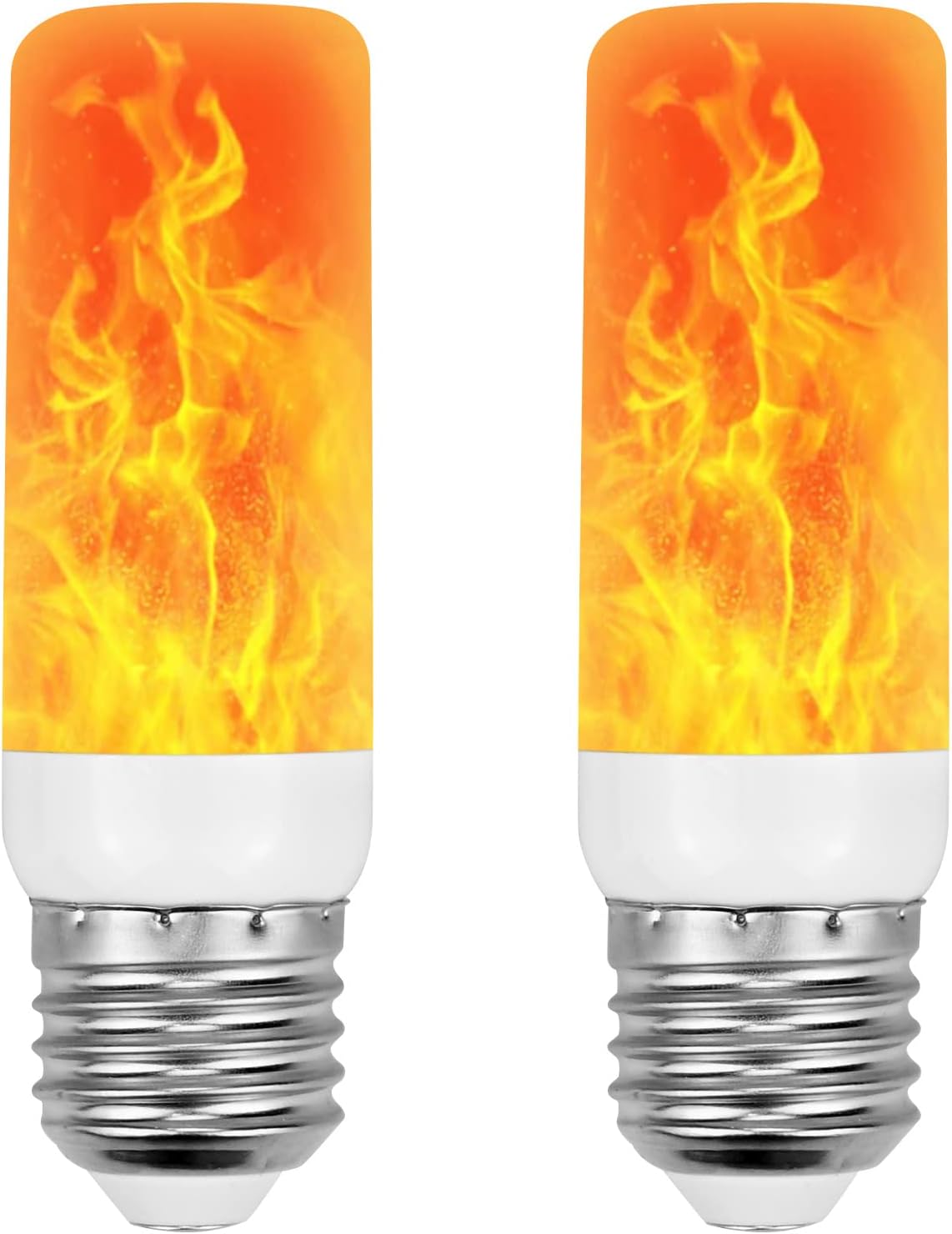 Detalle de CECOMBINE 2-Pack LED Flame Light Bulbs – Realistic Flame Effect for Indoor and Outdoor Decor (E27, 5W)