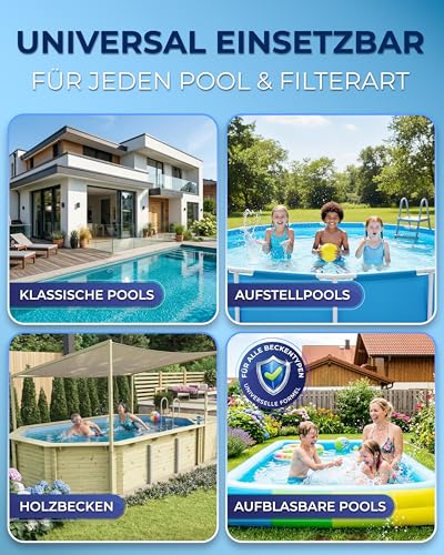 Detalle de PoolBuddy Poolklar 500 ml – Kristallklares Wasser für Pool, Planschbecken und Whirlpool