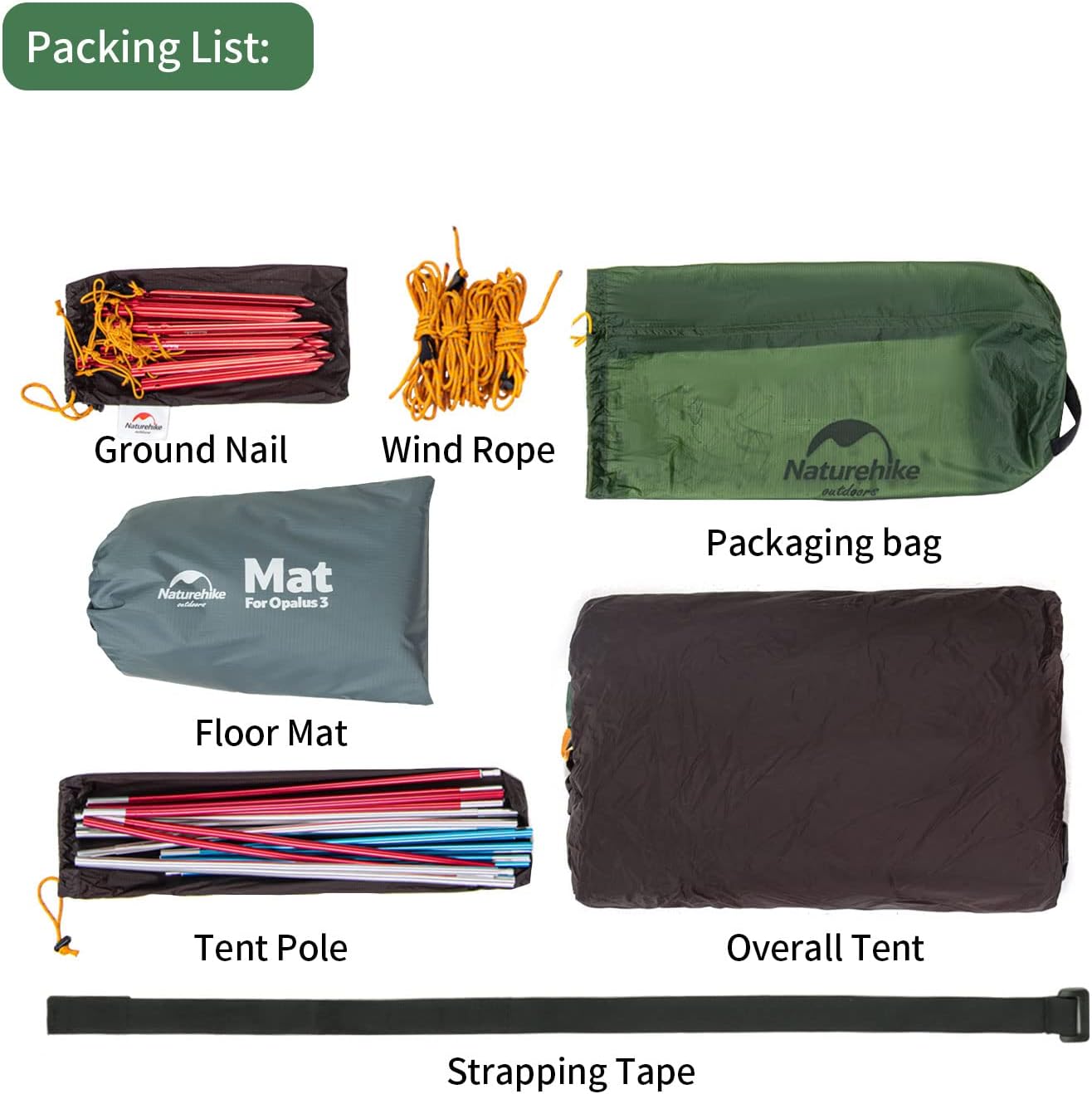 Thumbnail 2 de Naturehike Opalus: Tenda da Viaggio Spaziosa e Leggera per 2–3 Persone