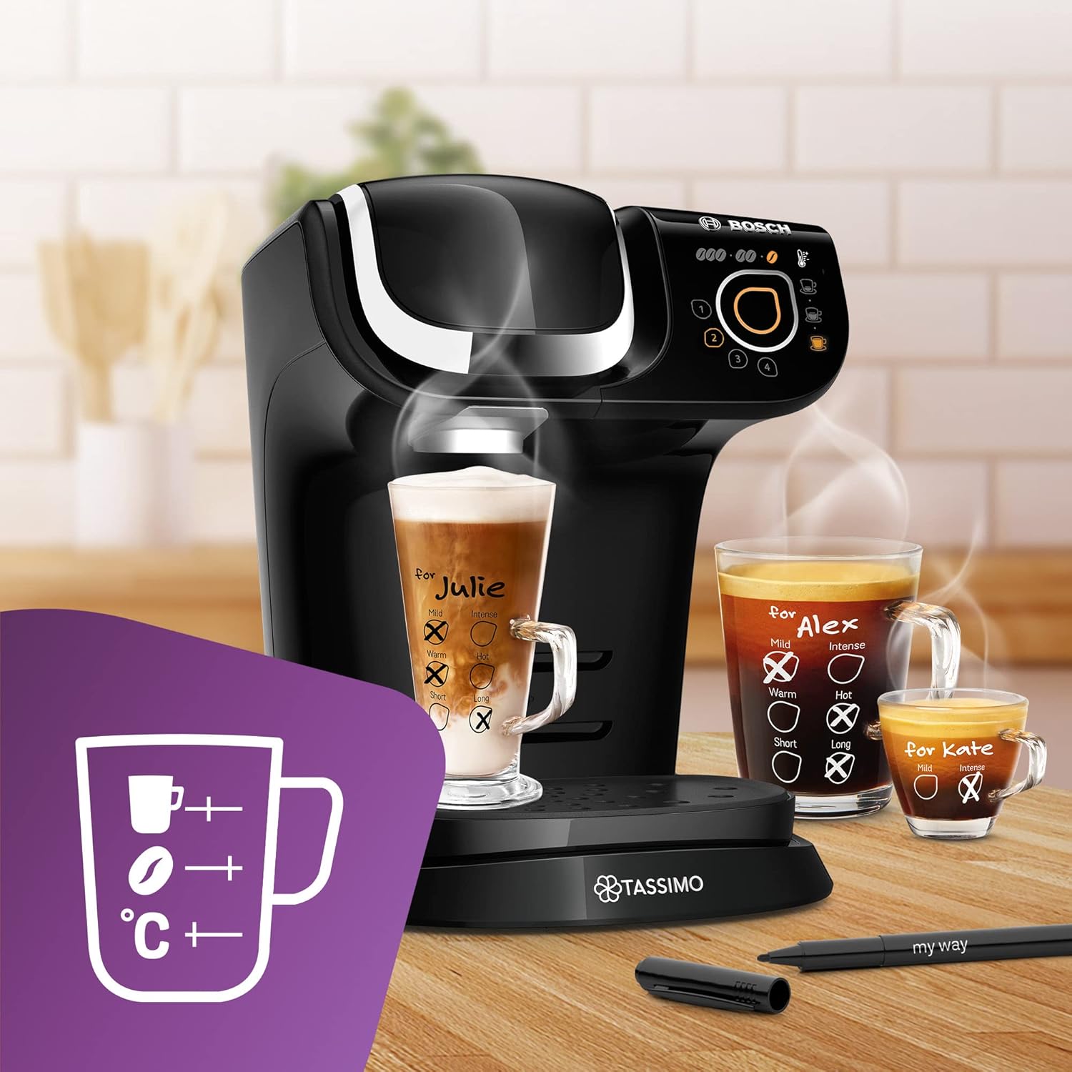 Thumbnail 4 de Tassimo by Bosch My Way 2 TAS6502GB Coffee Machine