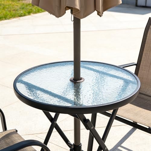 Thumbnail 7 de SUQ I OME Patio Table Umbrella Hole Ring Plug and Cap Set, Brown