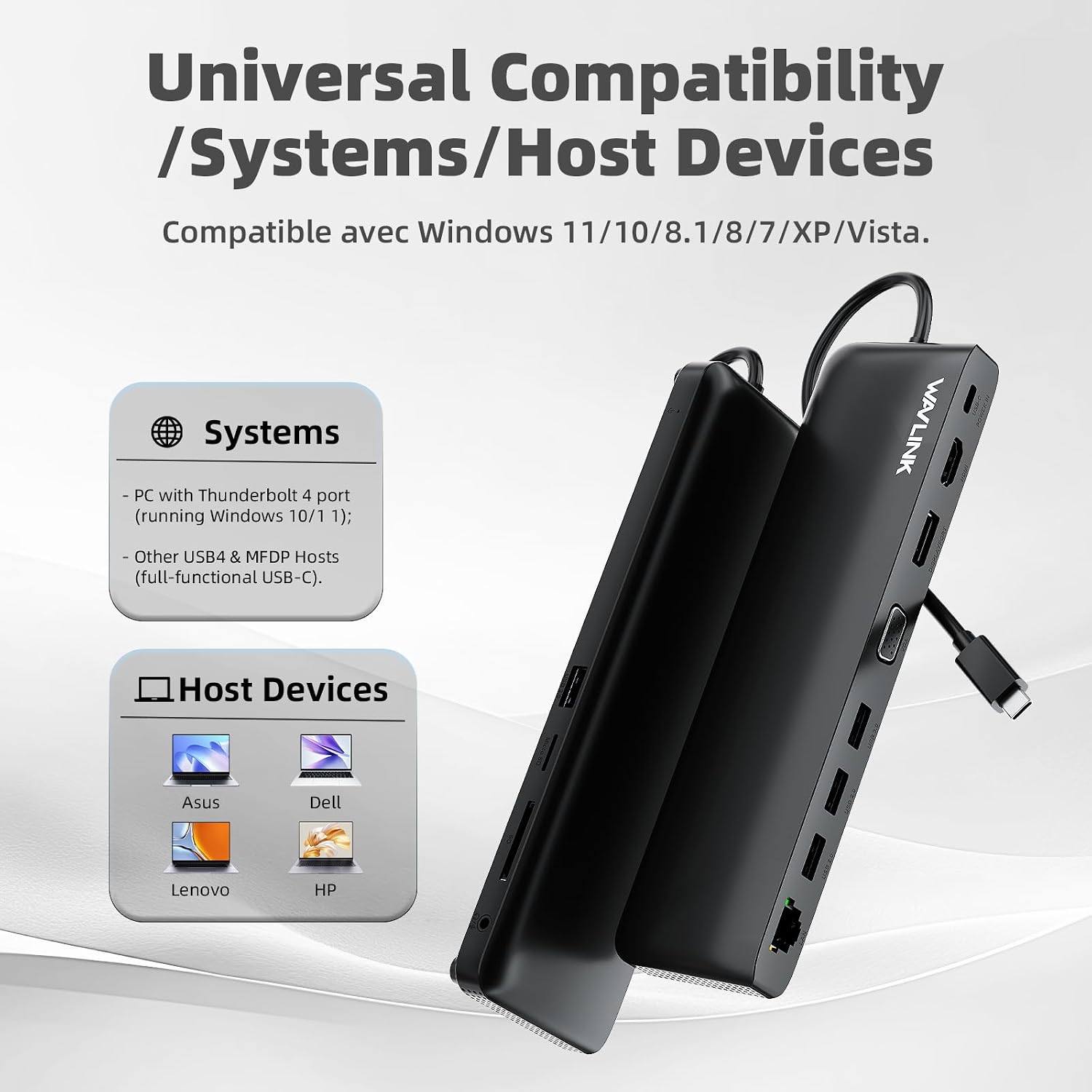 Thumbnail 6 de WAVLINK Station d'accueil USB-C 100 W