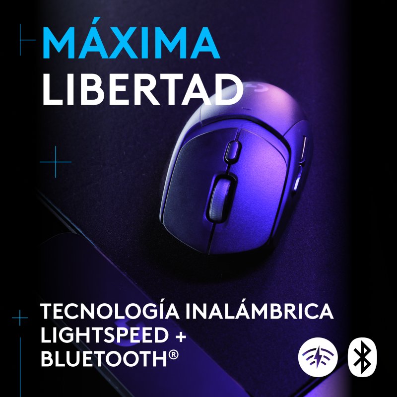 Detalle 2 de Logitech G G309 Lightspeed ratón inalámbrico Grafito