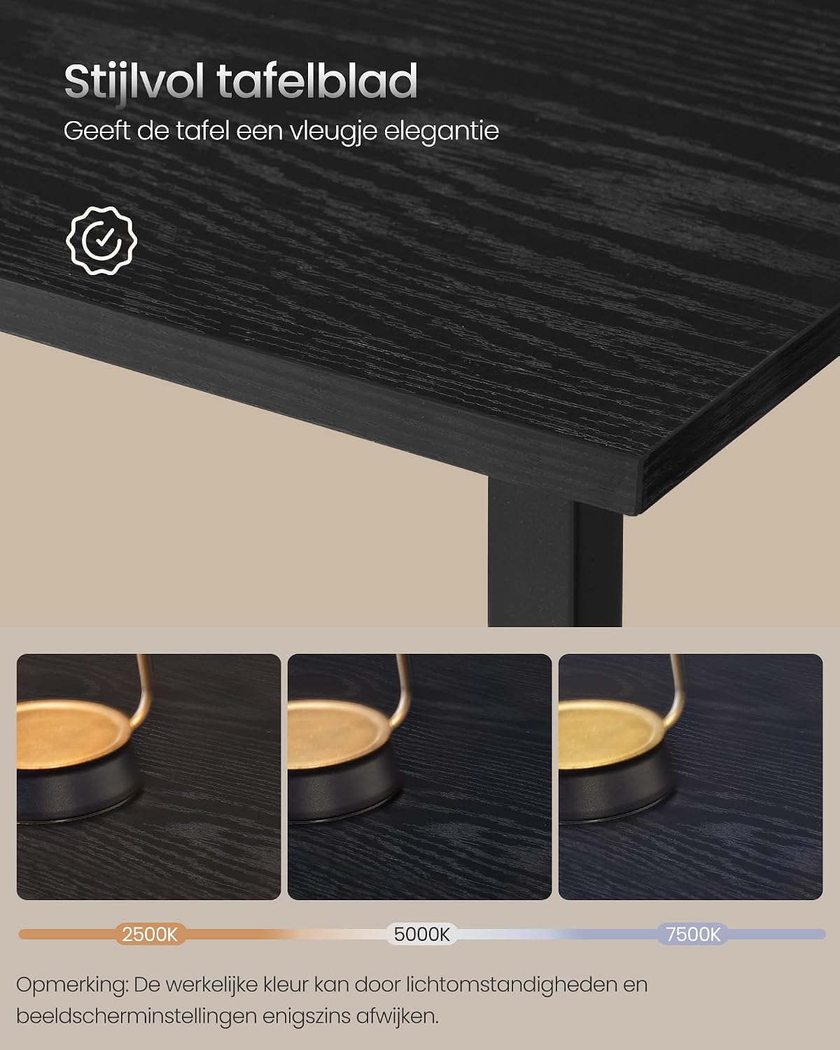 Thumbnail 6 de VASAGLE BARNET LWD072B56 L-hoekbureau met 2 planken, zwart, 138 x 138 cm