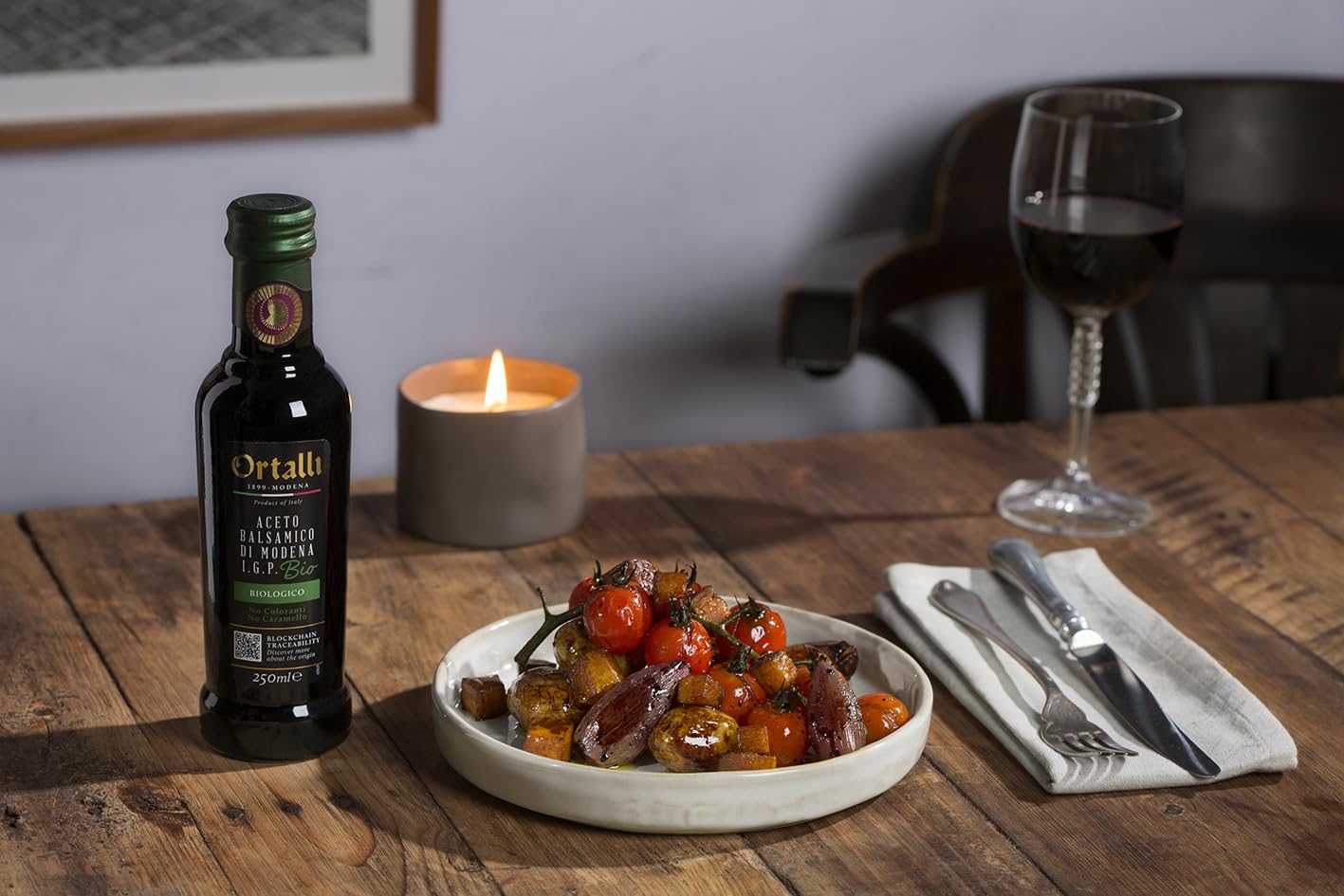 Thumbnail 3 de Ortalli Bio Aceto Balsamico di Modena „Casa Maranello“, 250 ml – niedrigere Dichte, ohne Farbstoffe & Konservierungsmittel