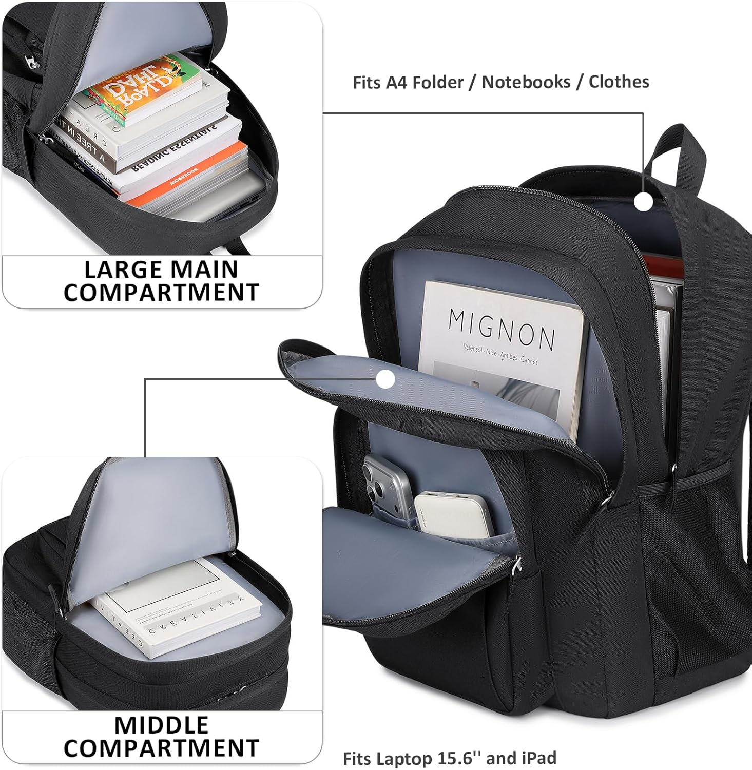 Thumbnail 1 de abshoo Classical Basic Travel Backpack 20L