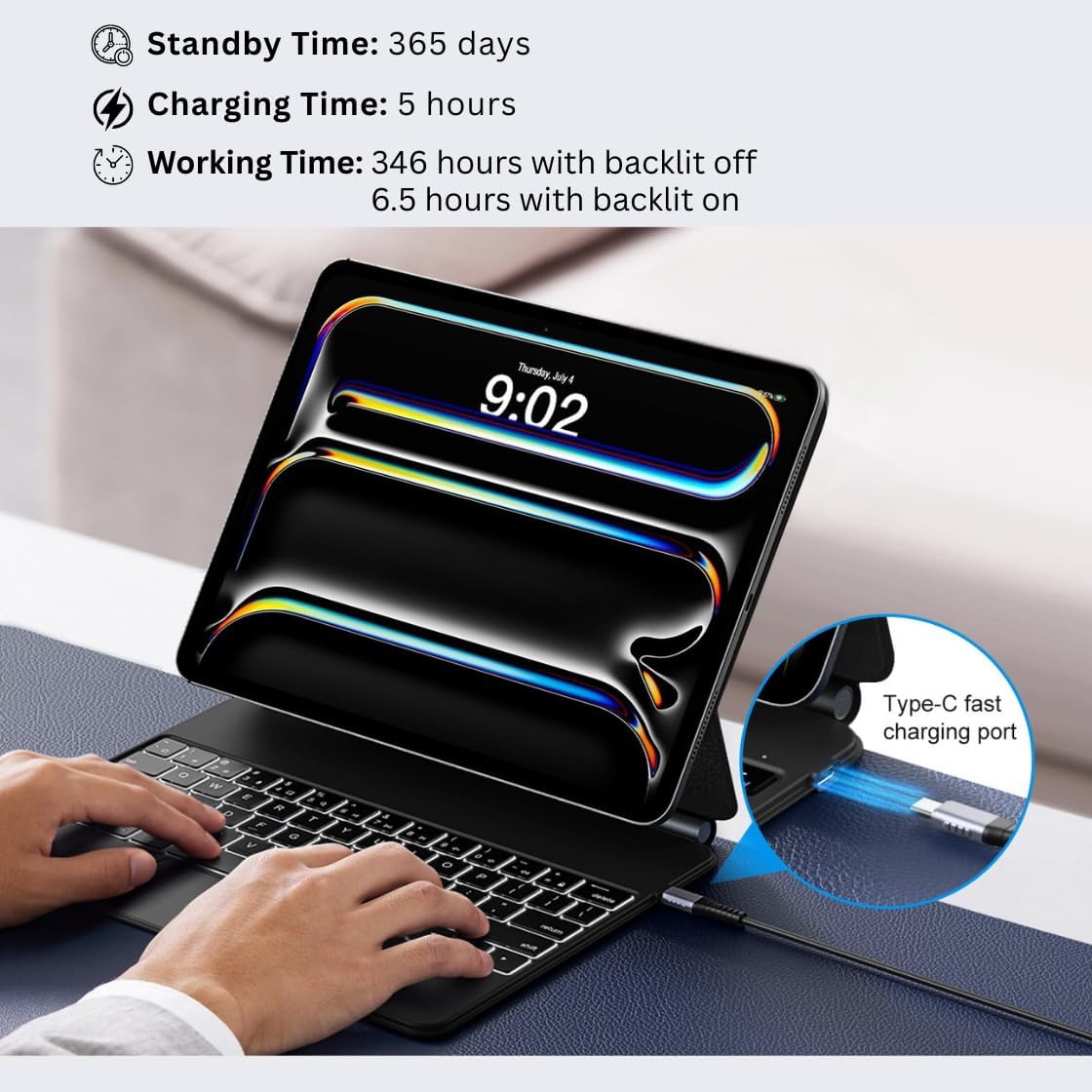 Detalle 2 de runelk Keyboard Case iPad Pro 13-inch
