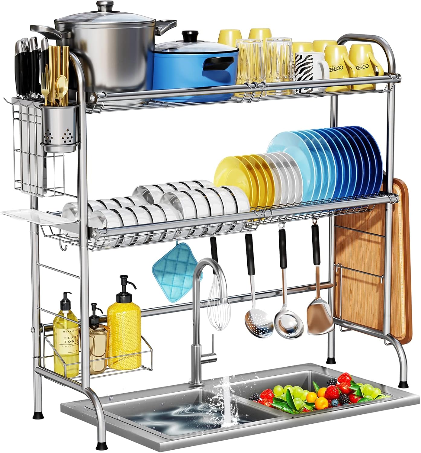 Detalle de HOWDIA Over The Sink Dish Drying Rack