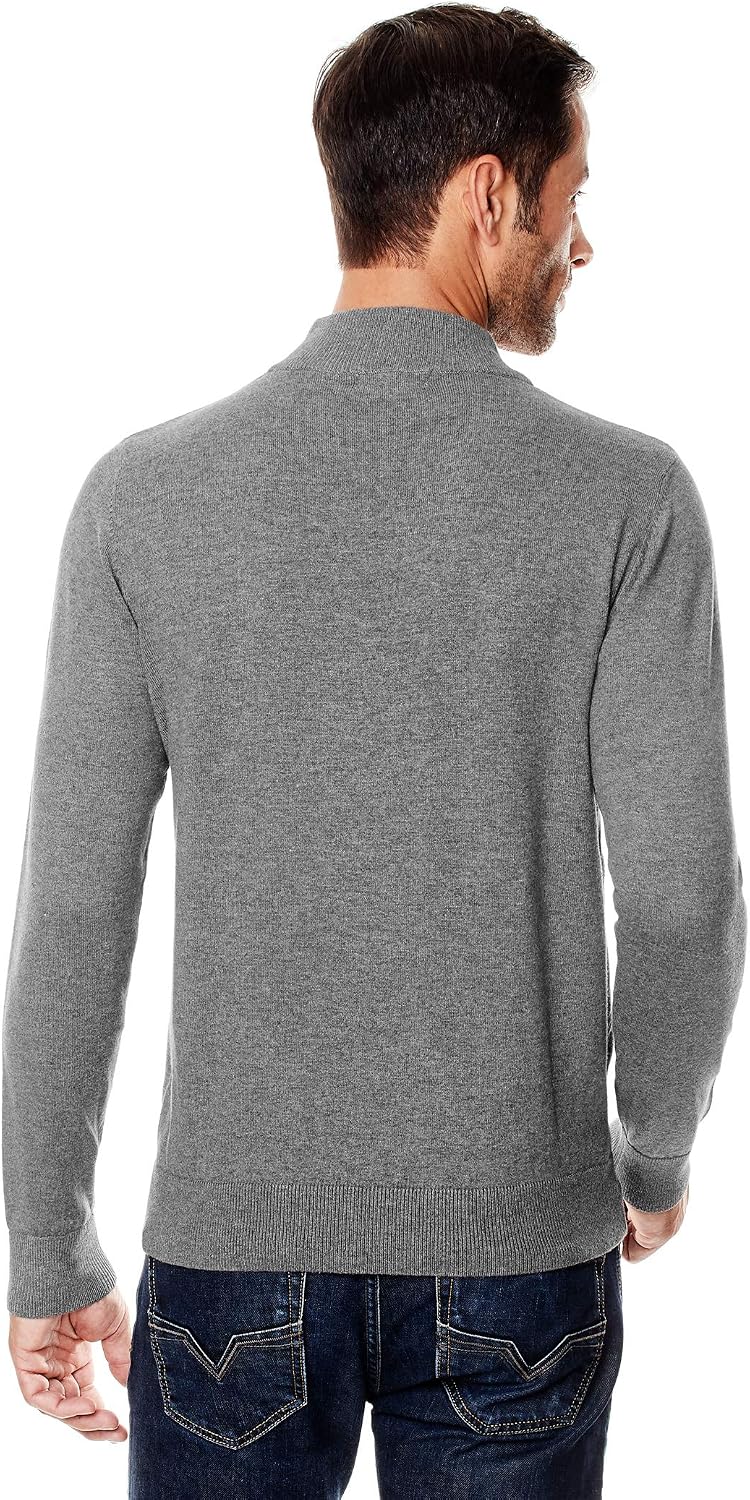 Detalle 2 de Vincenzo Boretti Maglione-Pullover Elegante da Uomo con Collo Alto e Taglio Slim