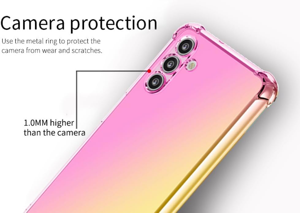 Thumbnail 2 de Osophter Galaxy A05S case with 2 screen protectors (Pink Gold) – TPU shock-absorbing cover