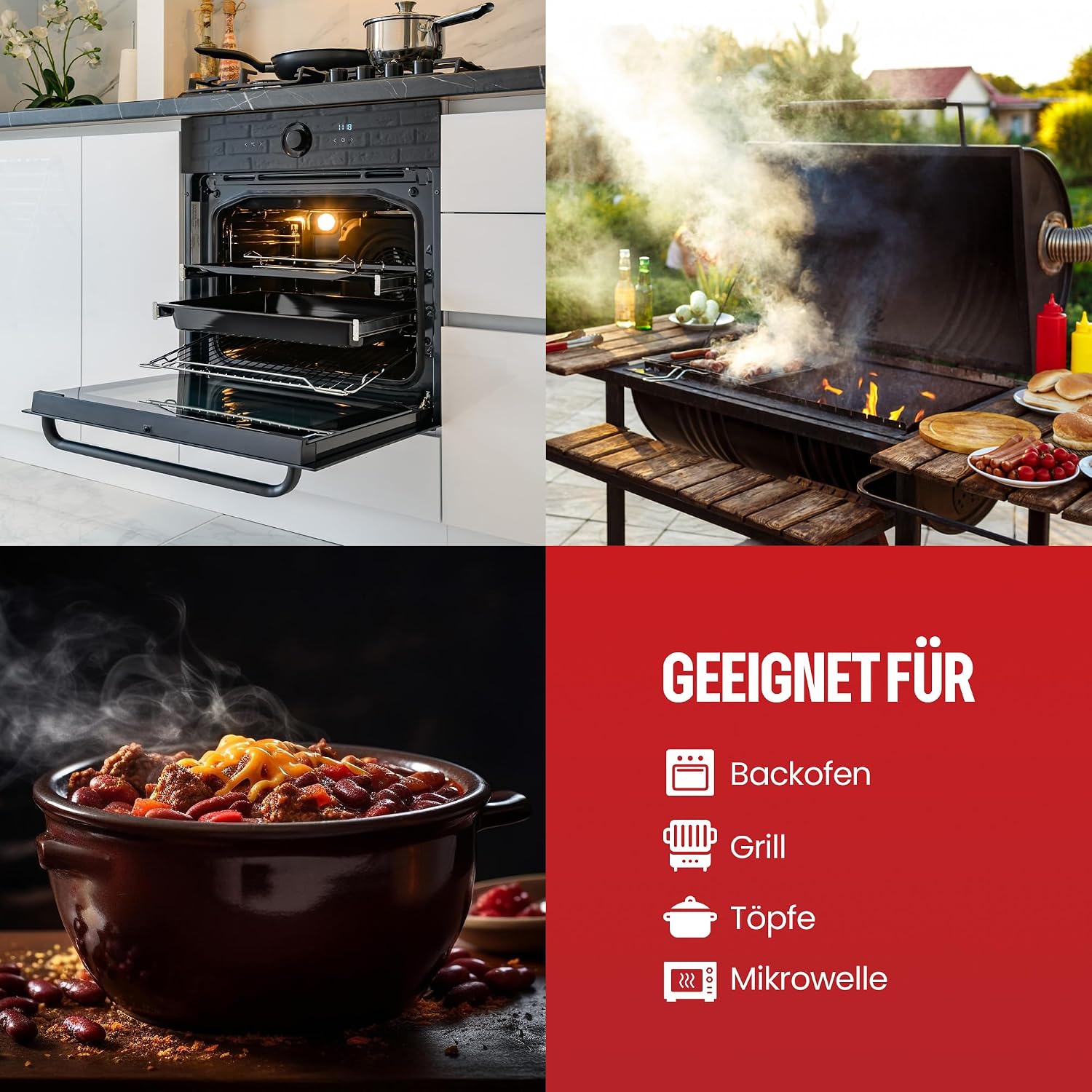Detalle de PRAXS Backofenreiniger & Grillreiniger Konzentrat (500 ml) – Aktivschaum, wirksam in 10 Minuten